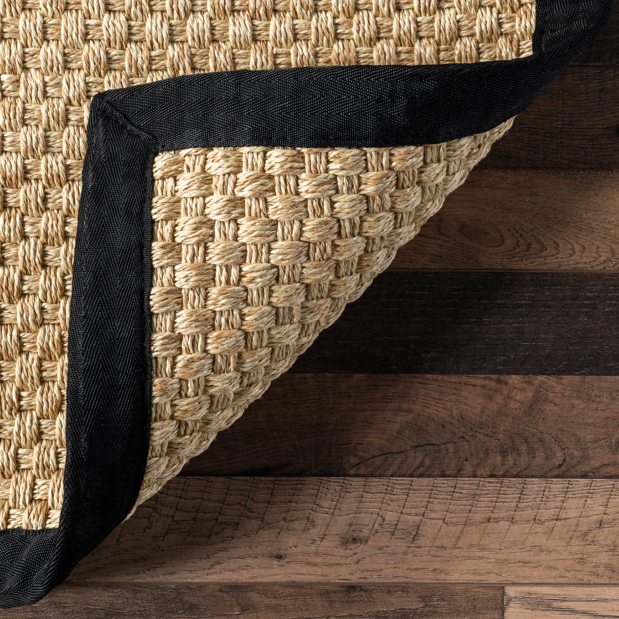 Nuloom Meena Faux Seagrass Bordered Indoor/Outdoor Area Rug