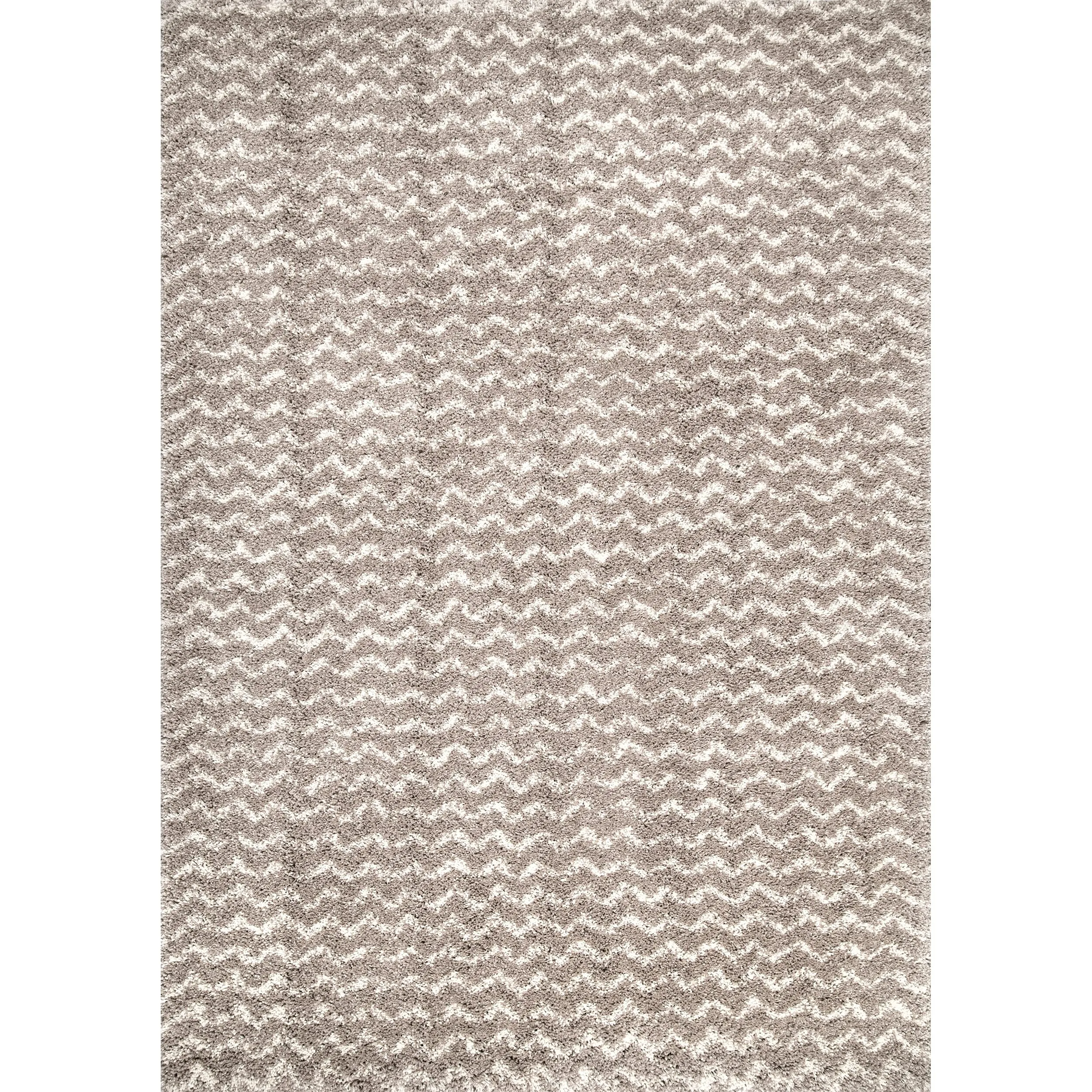 Nuloom Mia Contemporary Chevron Shag Area Rug