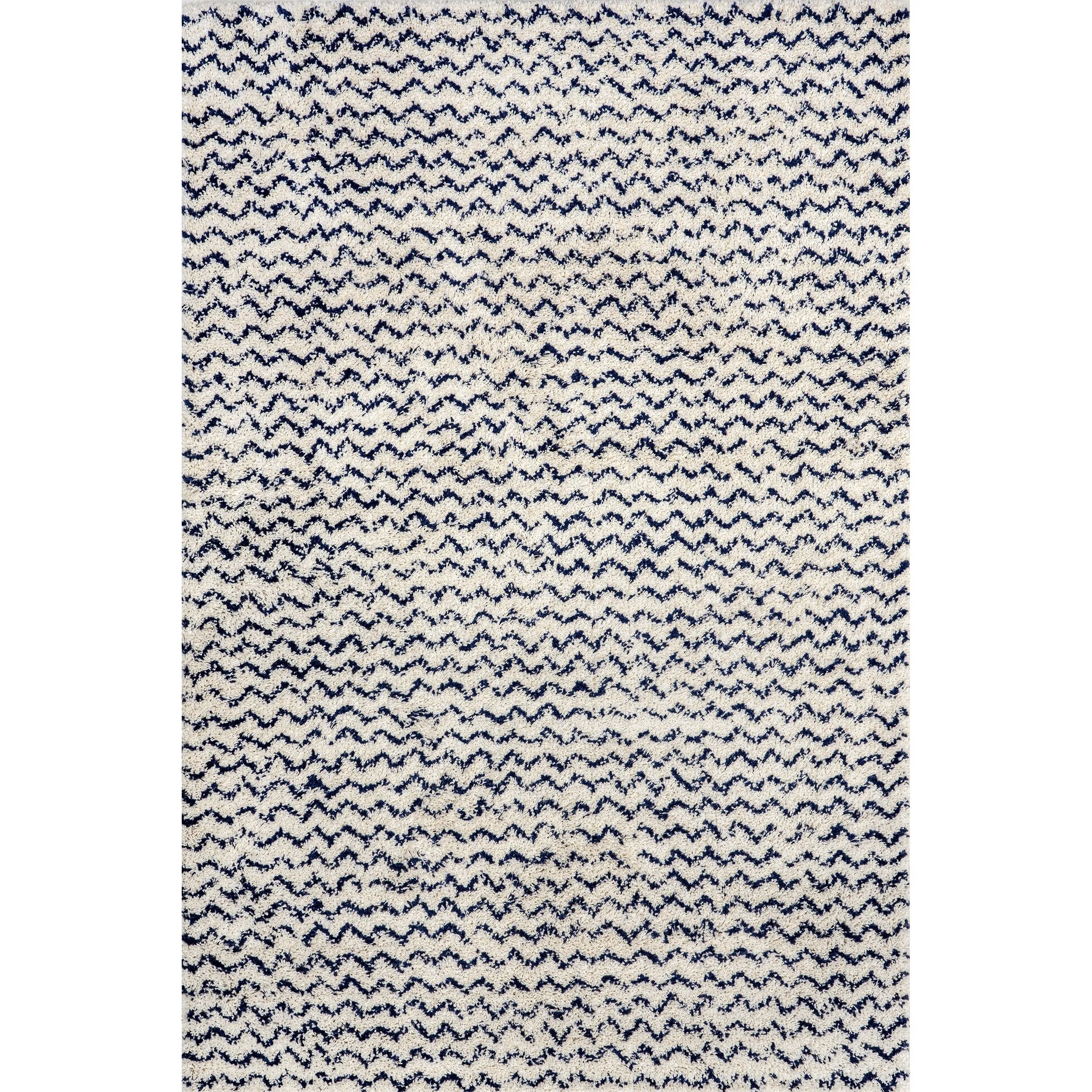 Nuloom Mia Contemporary Chevron Shag Area Rug