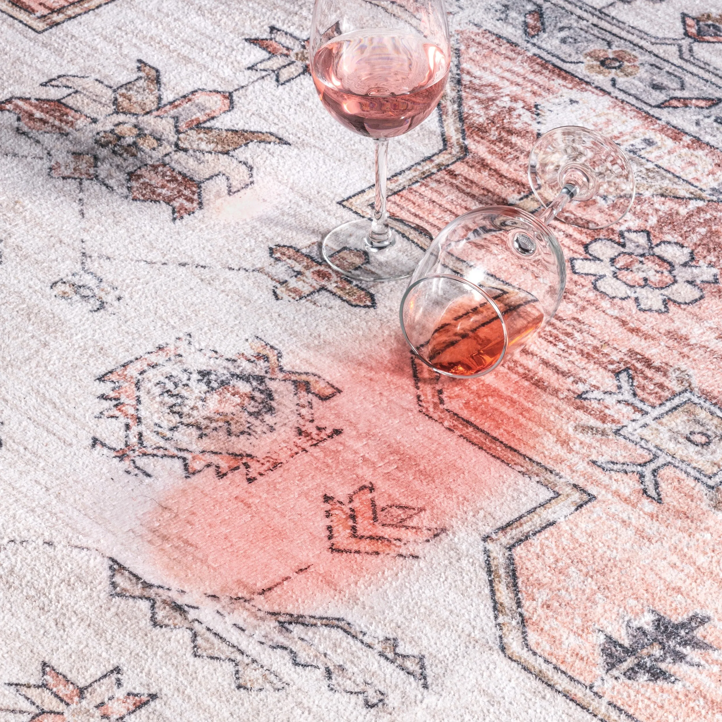 Nuloom Mia SpinClean Machine Washable Geometric Medallion Area Rug