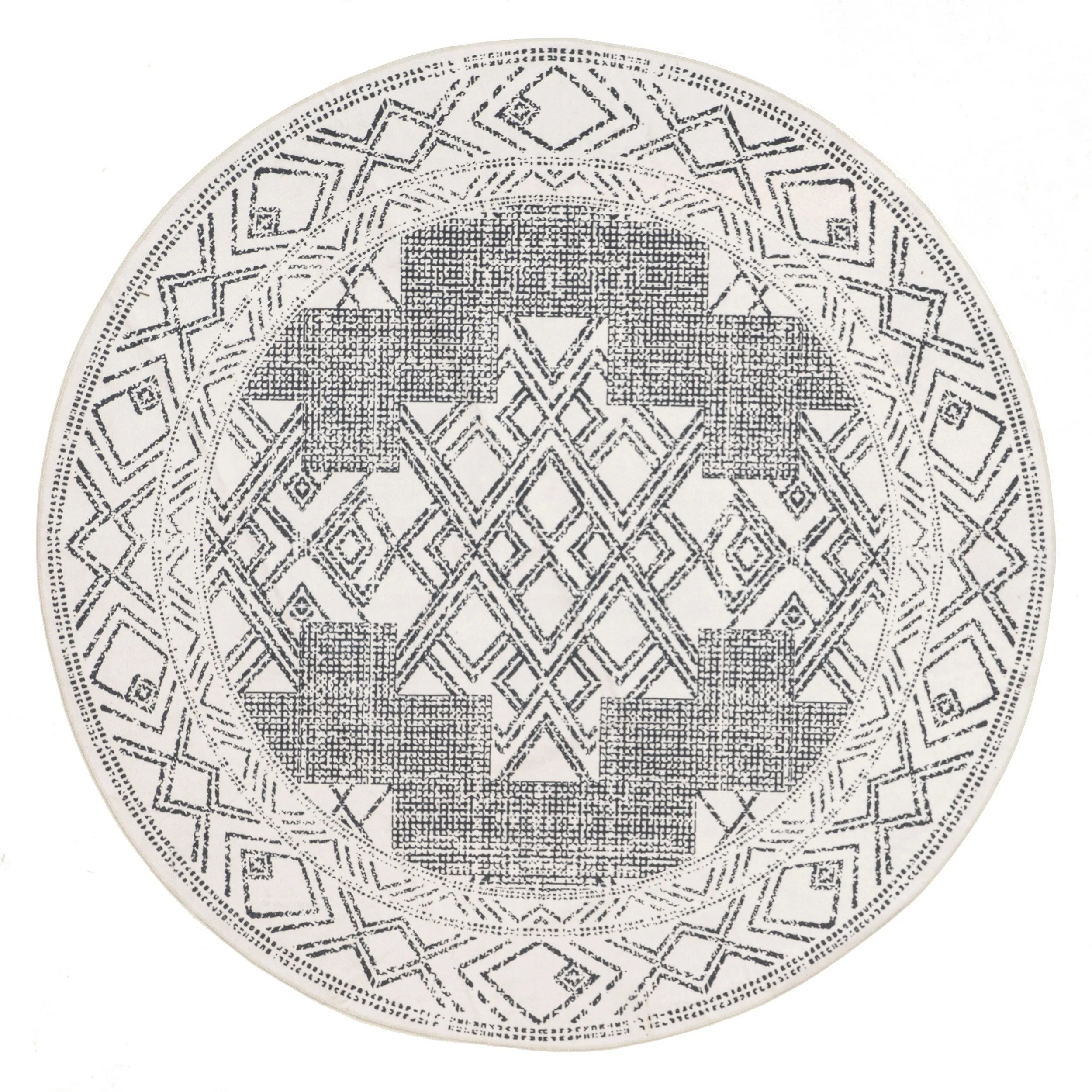 Nuloom Mia SpinClean Machine Washable Geometric Medallion Area Rug