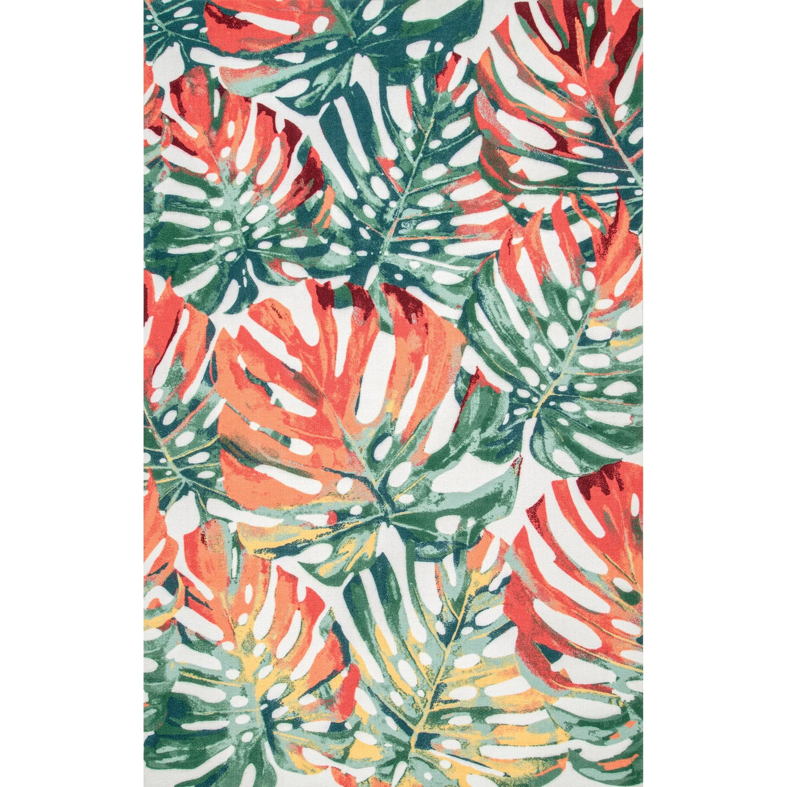 Nuloom Multi Indoor/ Outdoor Contemporary Tropical Palm Leaf Area Rug