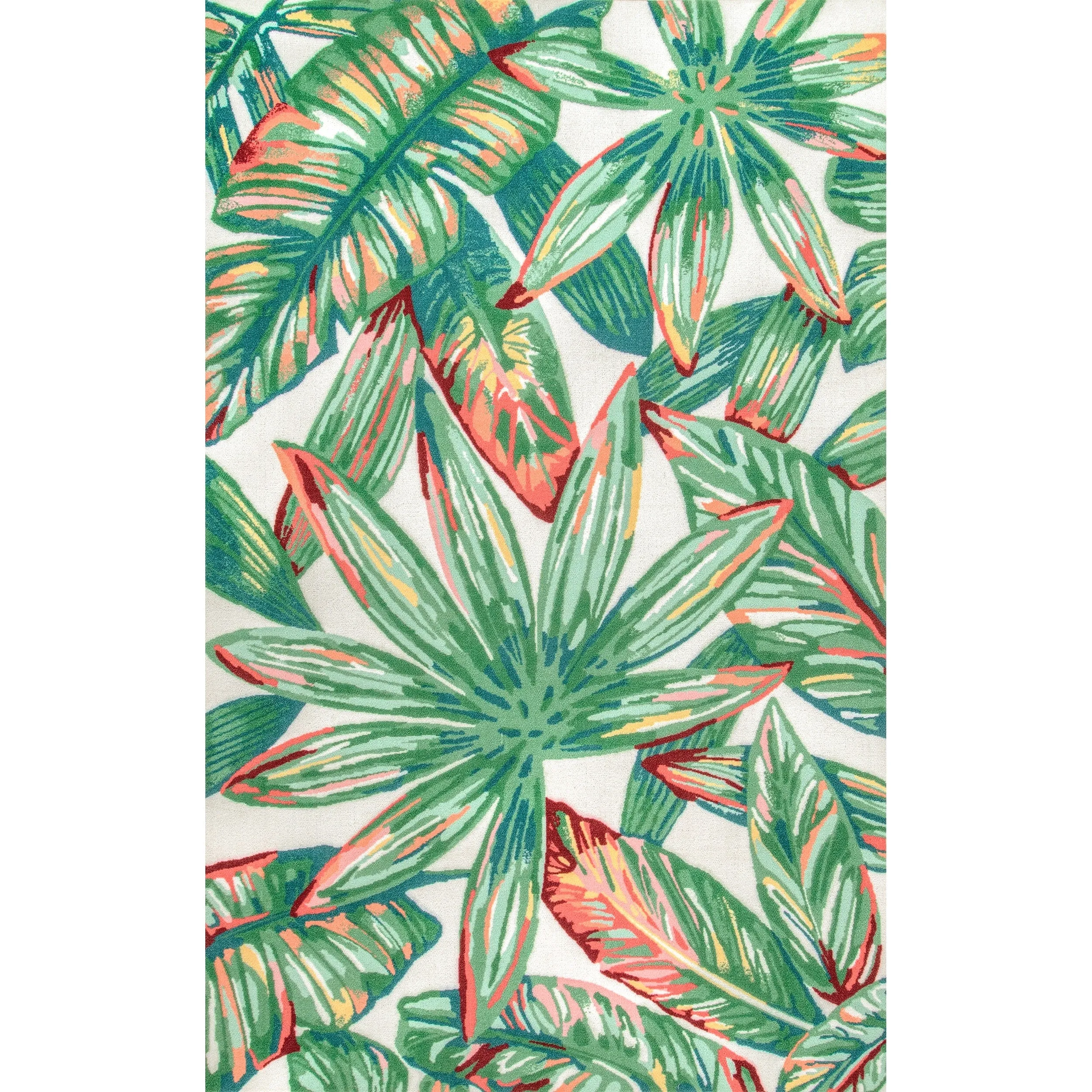 Nuloom Multi Indoor/Outdoor Contemporary Tropical Majestic Floral Bloom Area Rug
