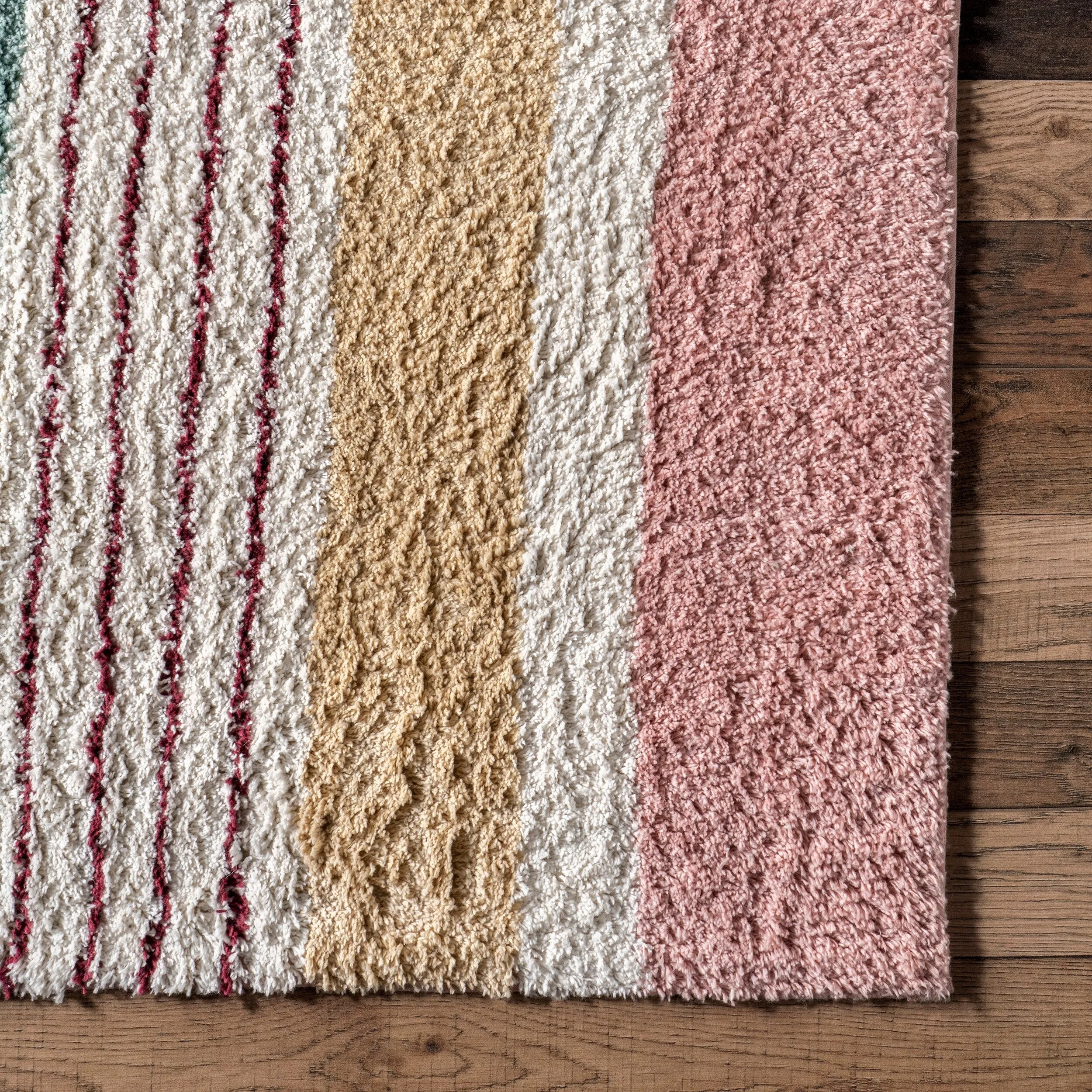 Nuloom Nydia SpinClean Circular Kids Machine Washable Area Rug