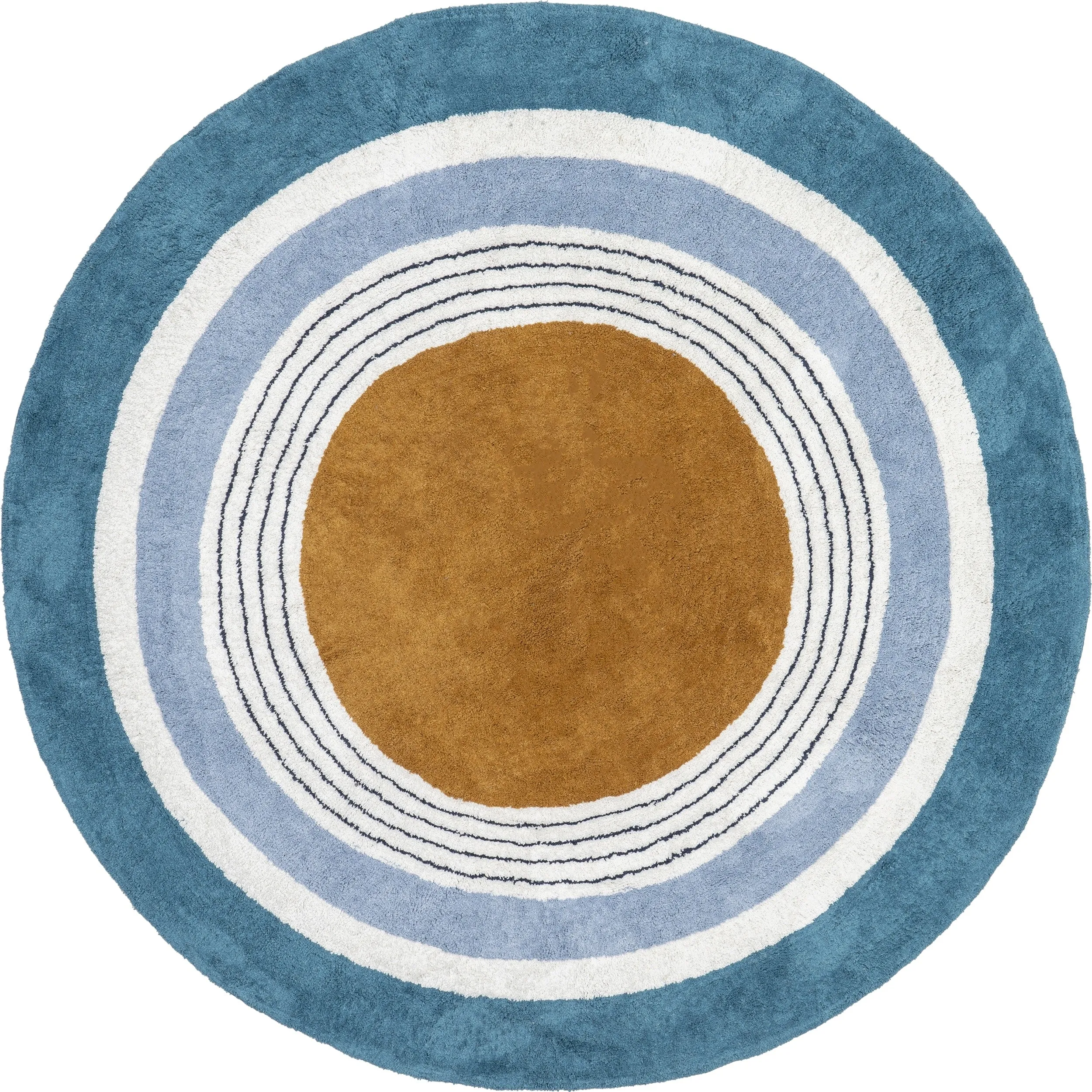 Nuloom Nydia SpinClean Circular Kids Machine Washable Area Rug