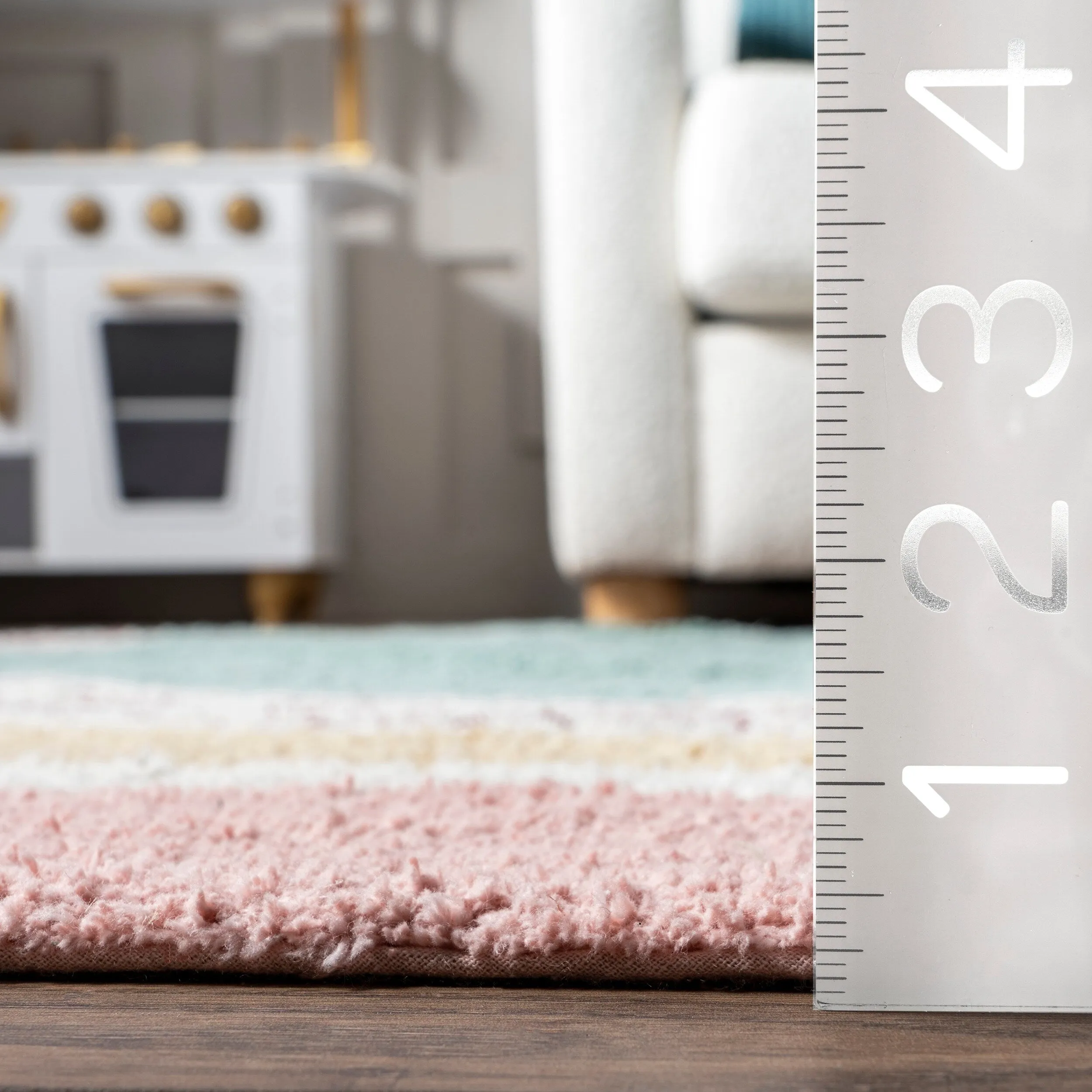 Nuloom Nydia SpinClean Circular Kids Machine Washable Area Rug
