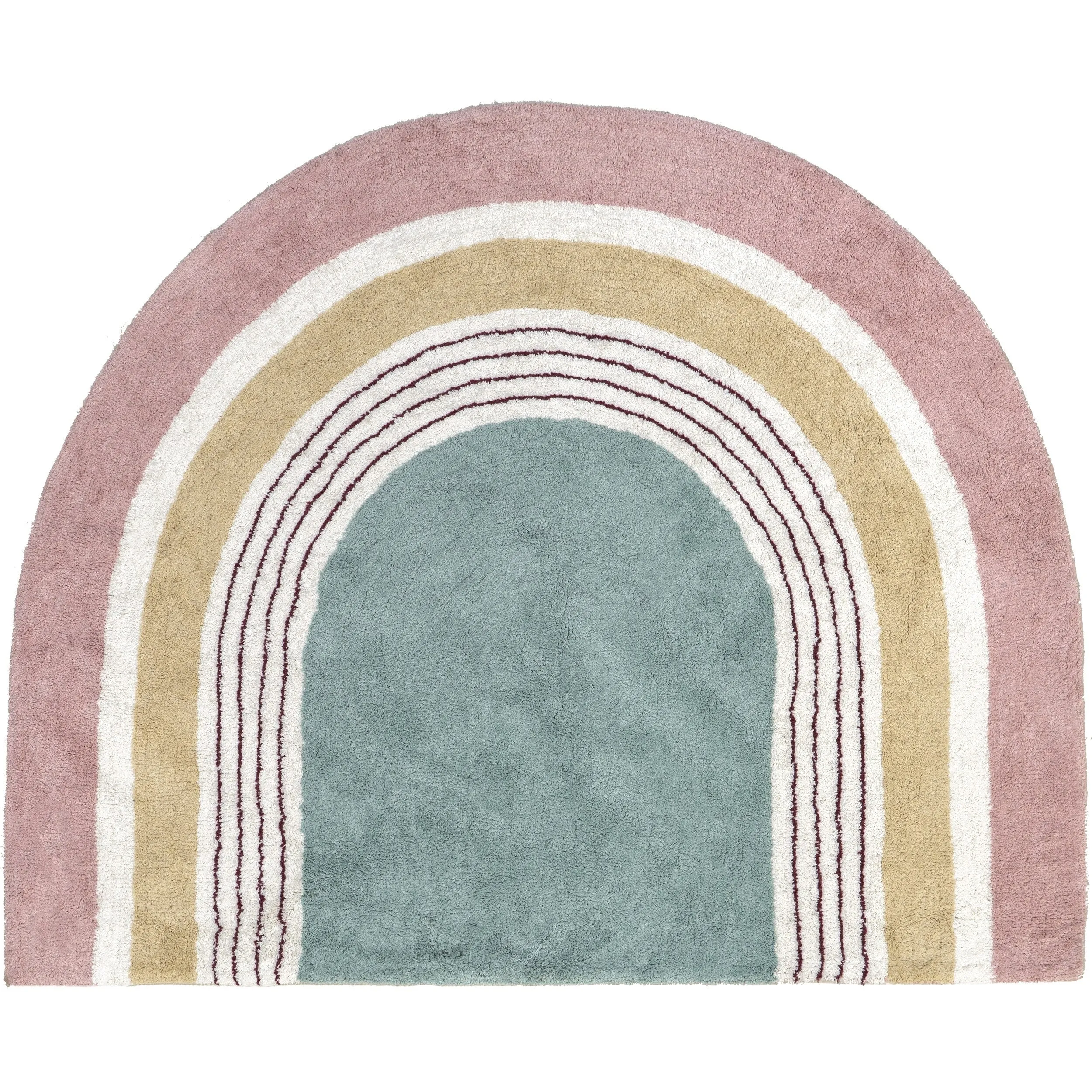 Nuloom Nydia SpinClean Circular Kids Machine Washable Area Rug