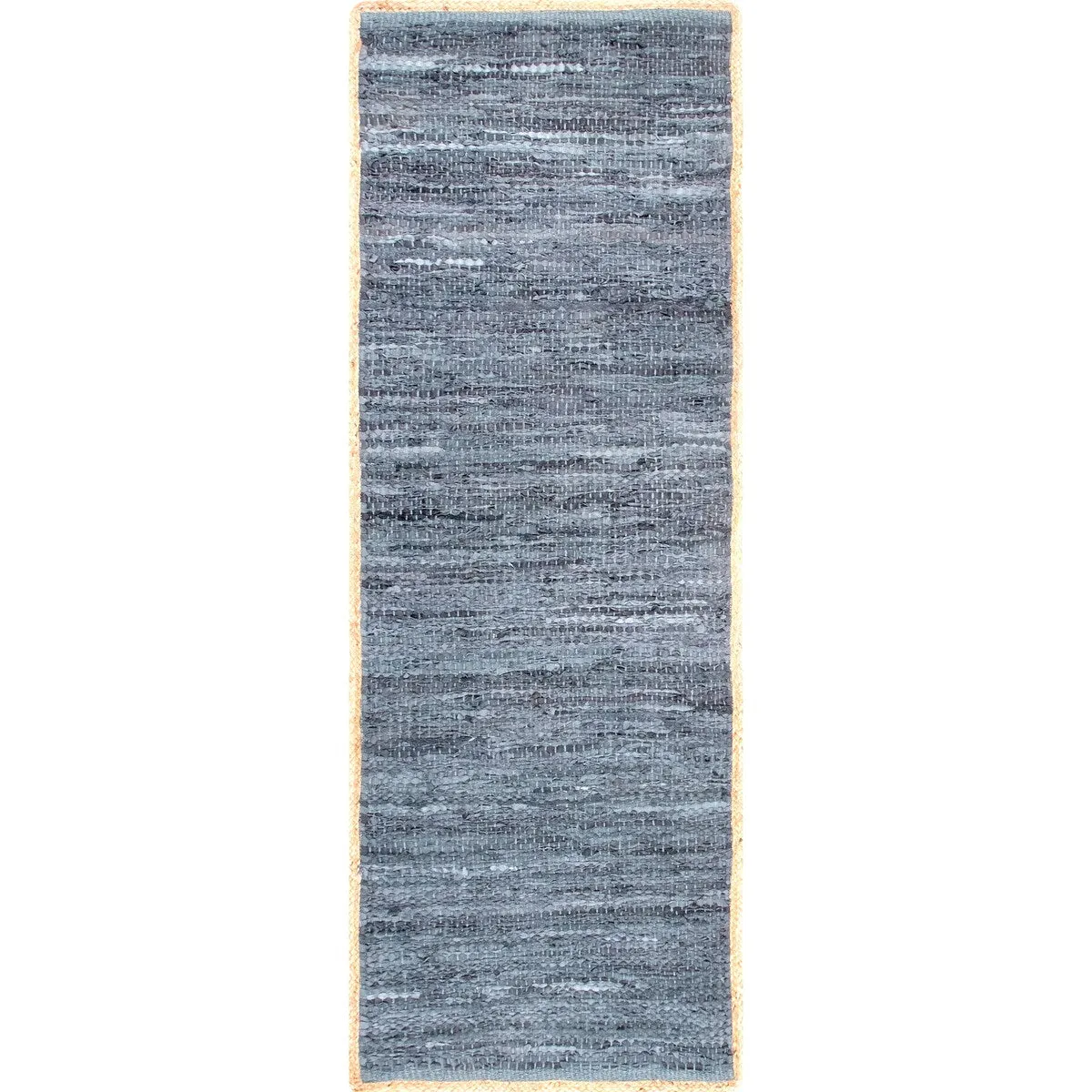 Nuloom Sabby Hand Woven Leather Flatweave Area Rug