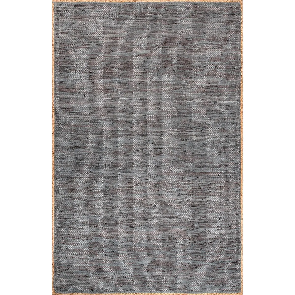 Nuloom Sabby Hand Woven Leather Flatweave Area Rug