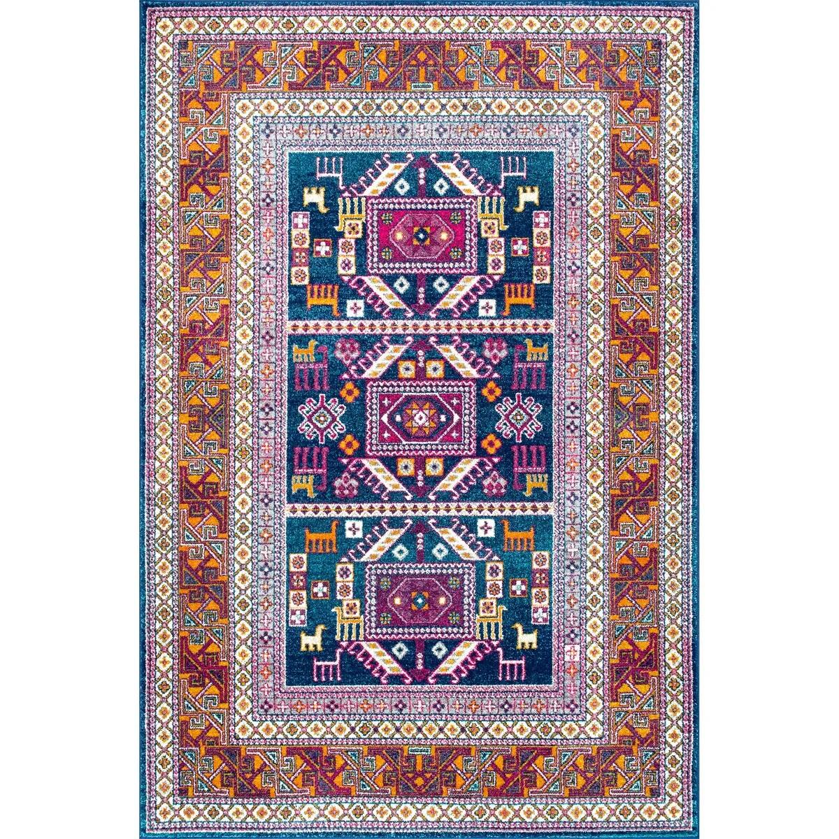 Nuloom Southwestern Bohemian Tribal Area Rug