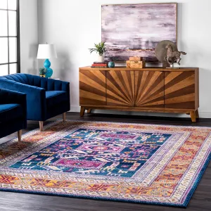 Nuloom Southwestern Bohemian Tribal Area Rug