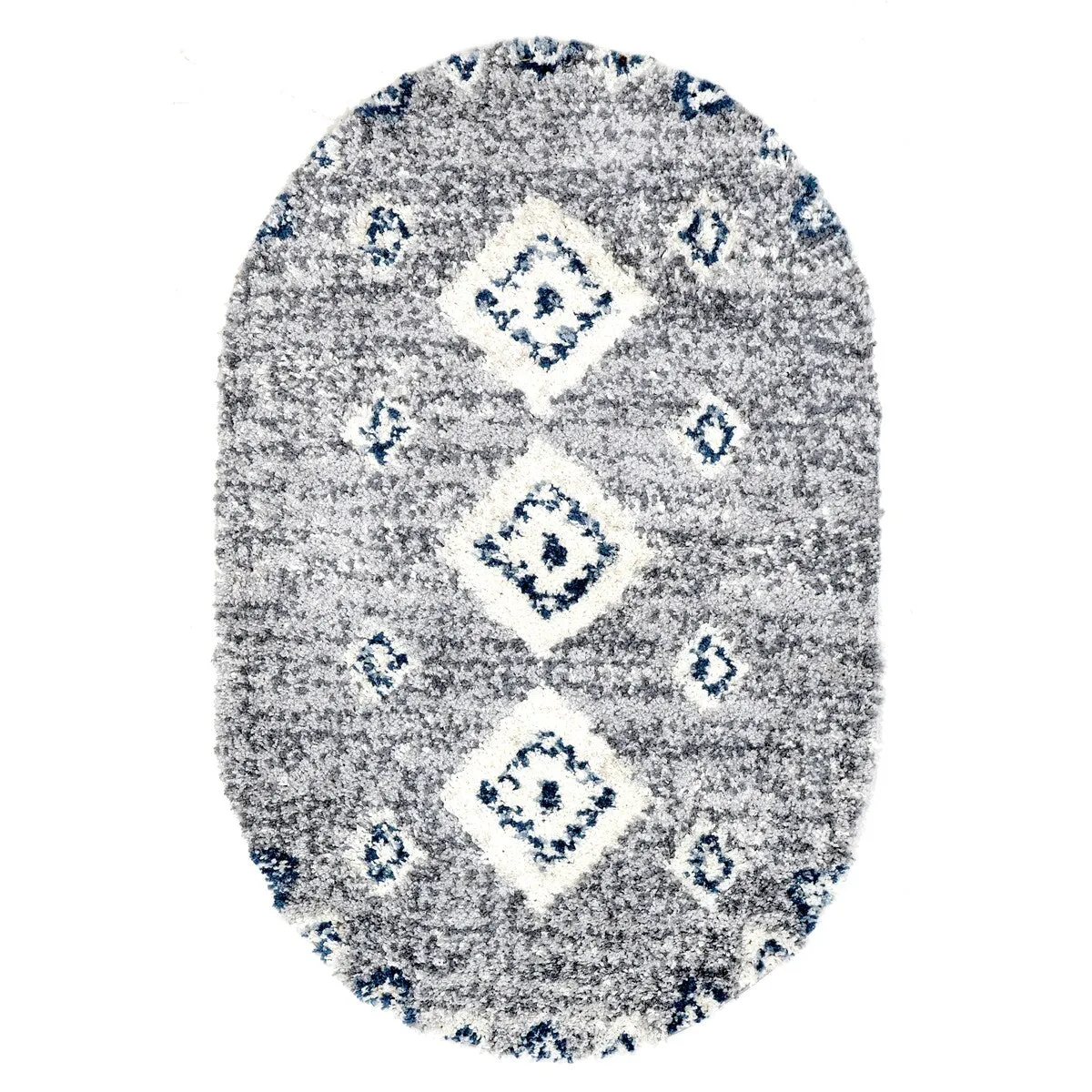 Nuloom Transitional Geometric Matia Totem Trellis Tassel Shag Area Rug