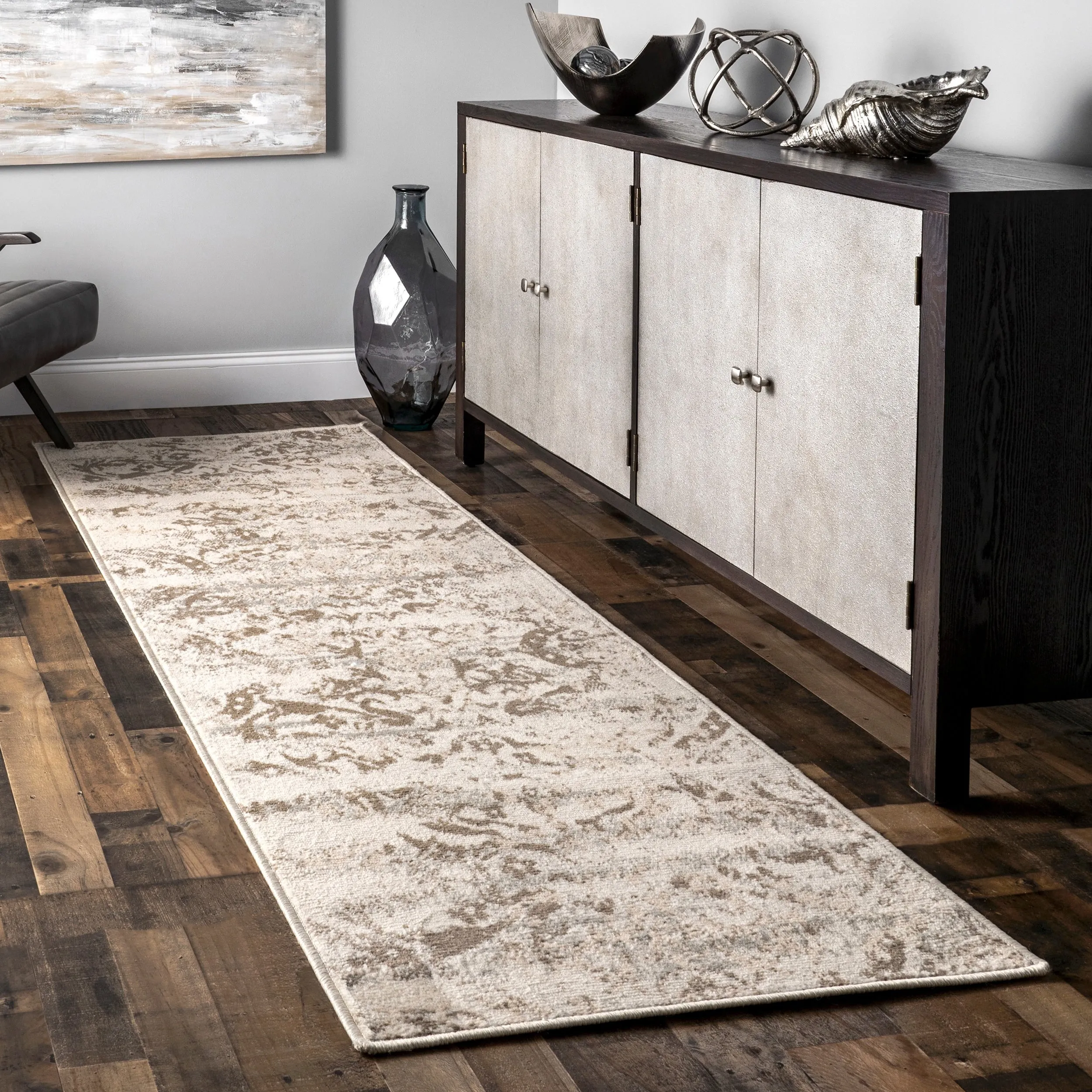 Nuloom Transitional Vintage Floral Marlow Area Rug