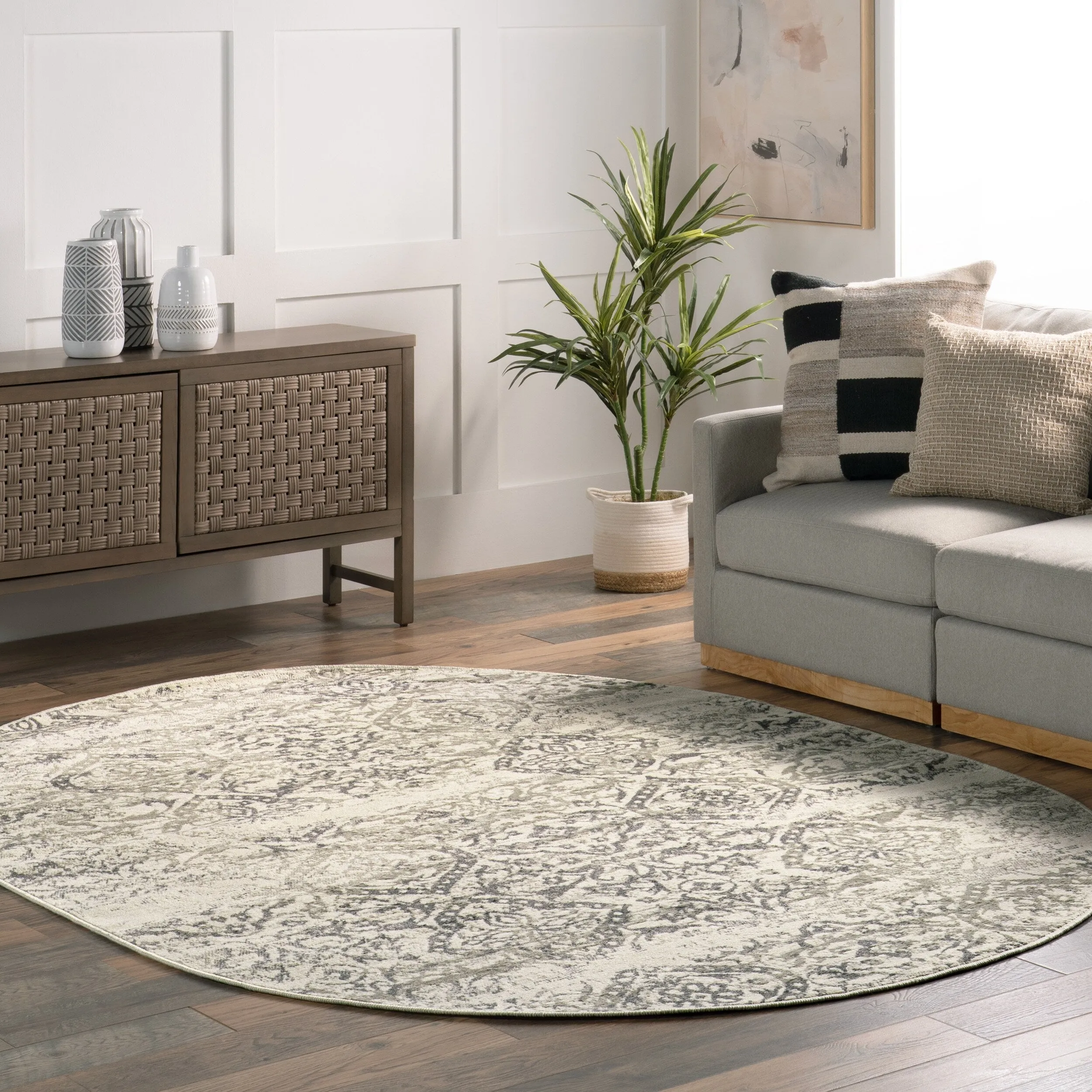 Nuloom Transitional Vintage Floral Marlow Area Rug