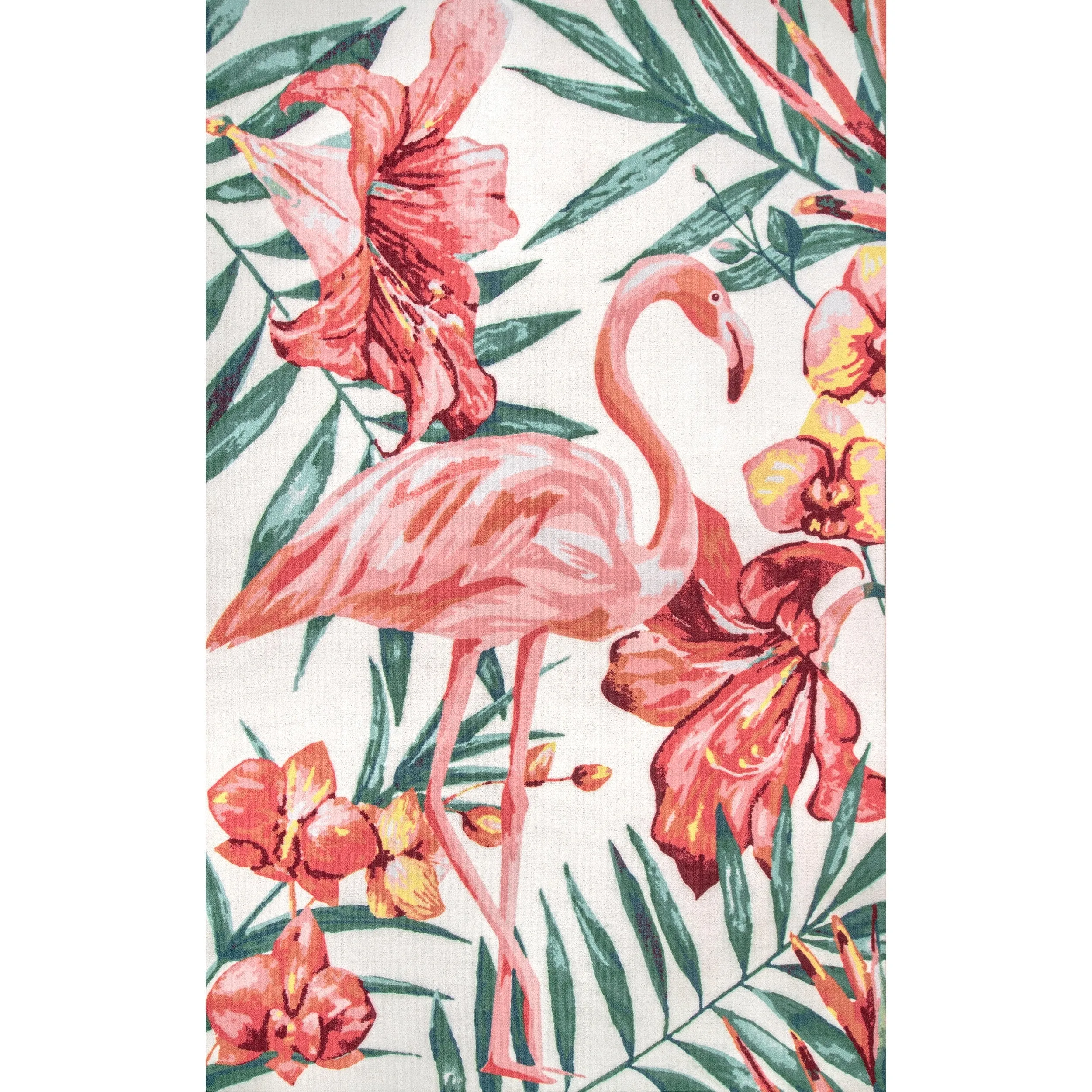 Nuloom Tropical Flamingo Indoor/ Outdoor Area Rug
