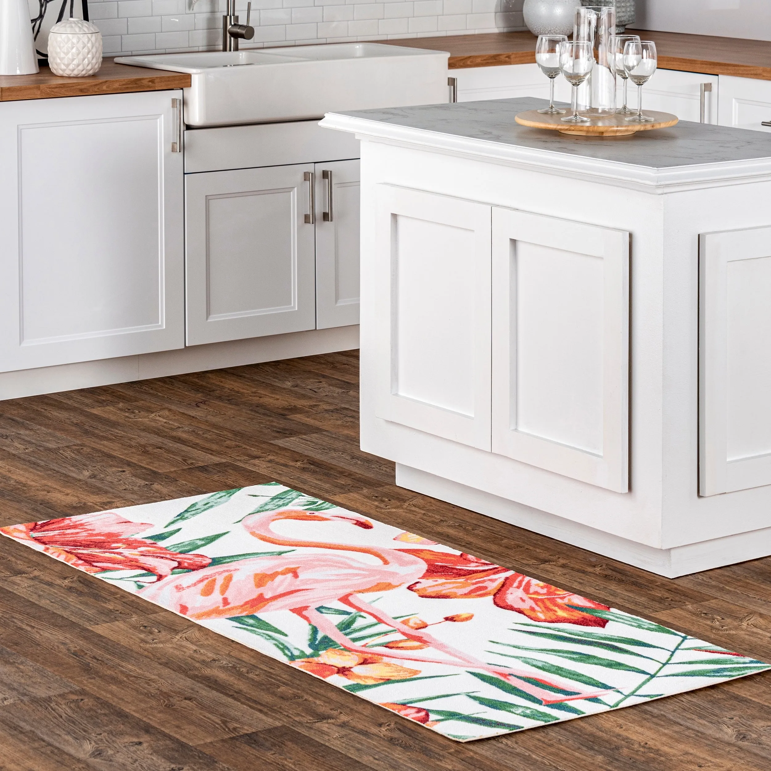 Nuloom Tropical Flamingo Indoor/ Outdoor Area Rug