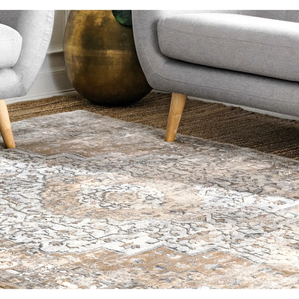 Nuloom Vintage Medallion Thea Area Rug