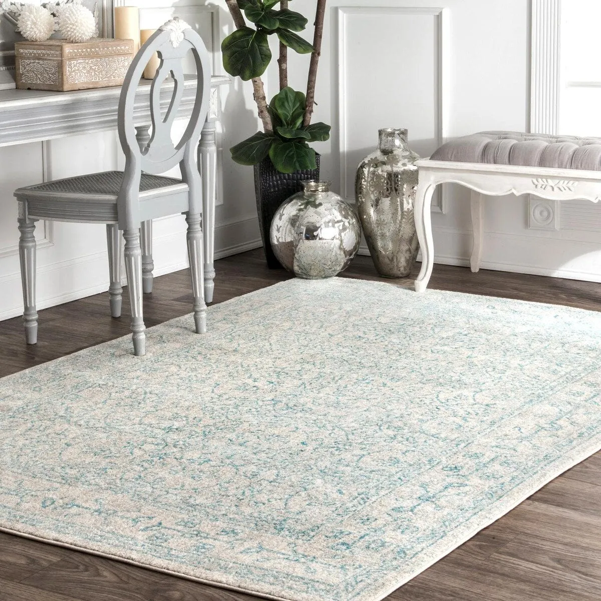 Nuloom Vintage Medieval Floral Area Rug