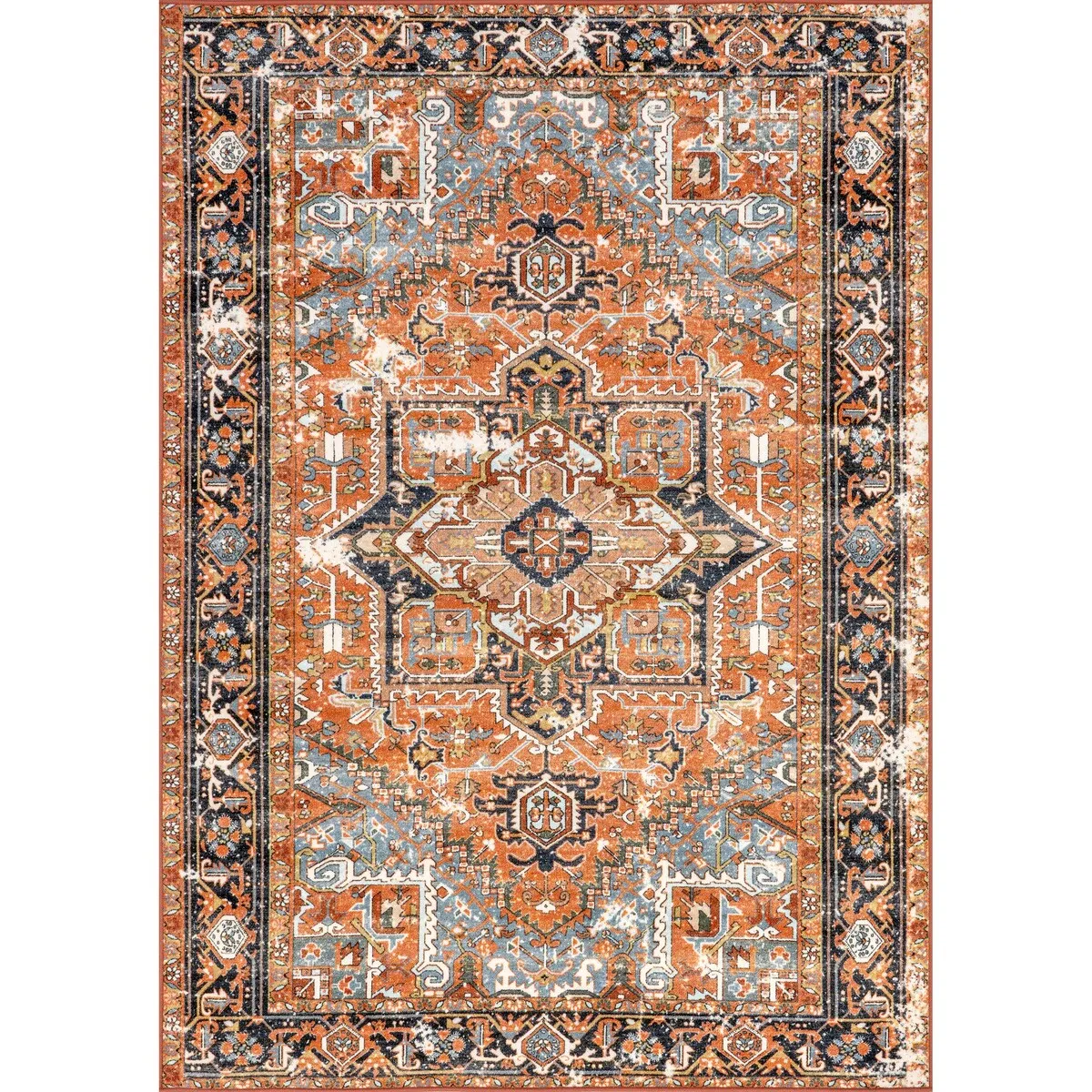 Nuloom Vintage Tribal Aztec Ornamental Area Rug