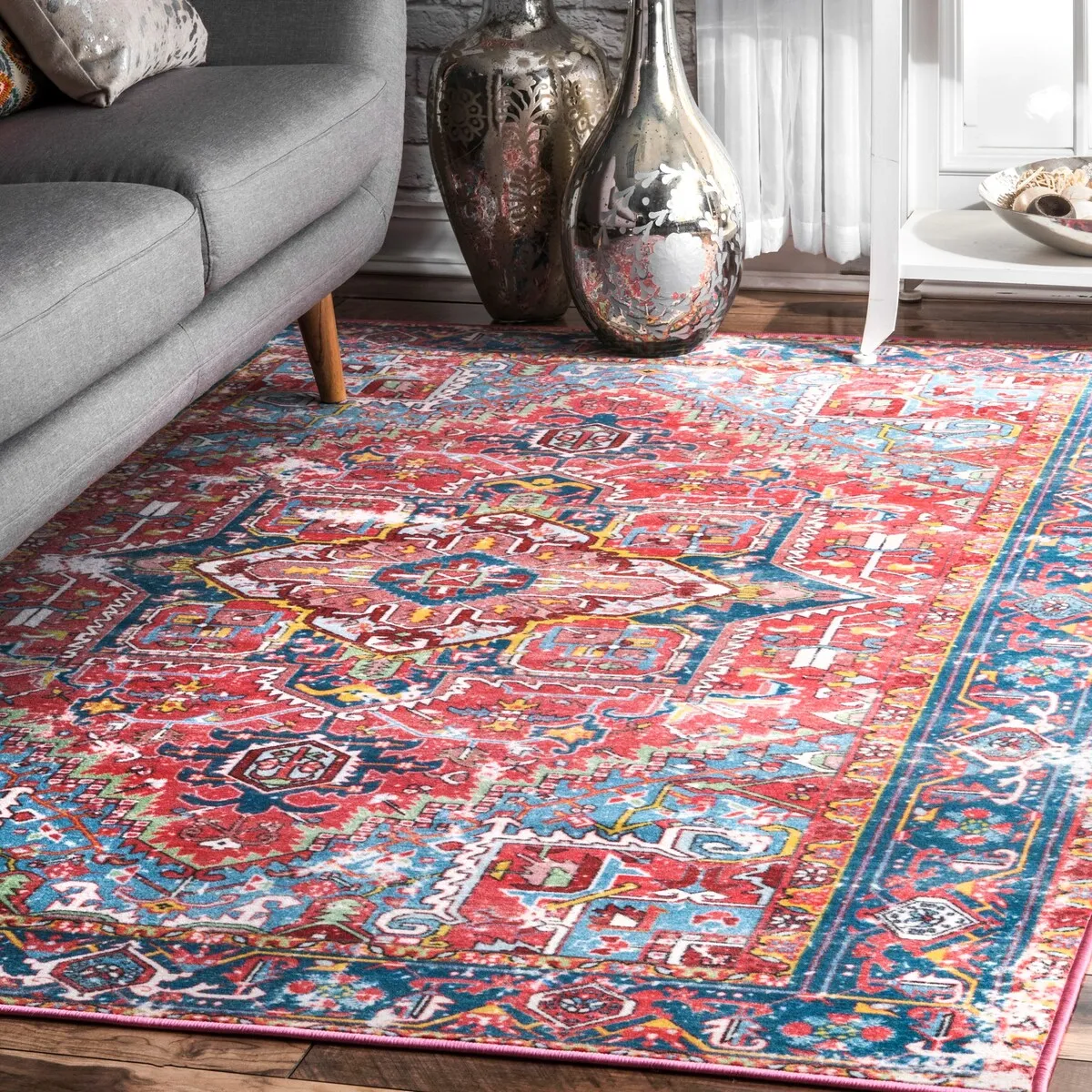 Nuloom Vintage Tribal Aztec Ornamental Area Rug