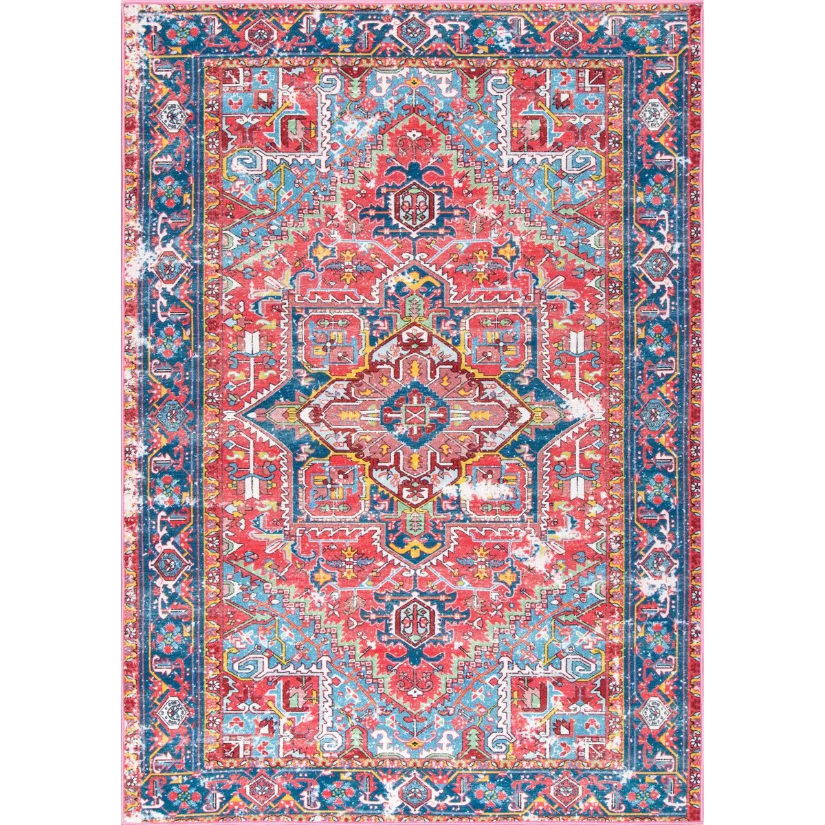 Nuloom Vintage Tribal Aztec Ornamental Area Rug
