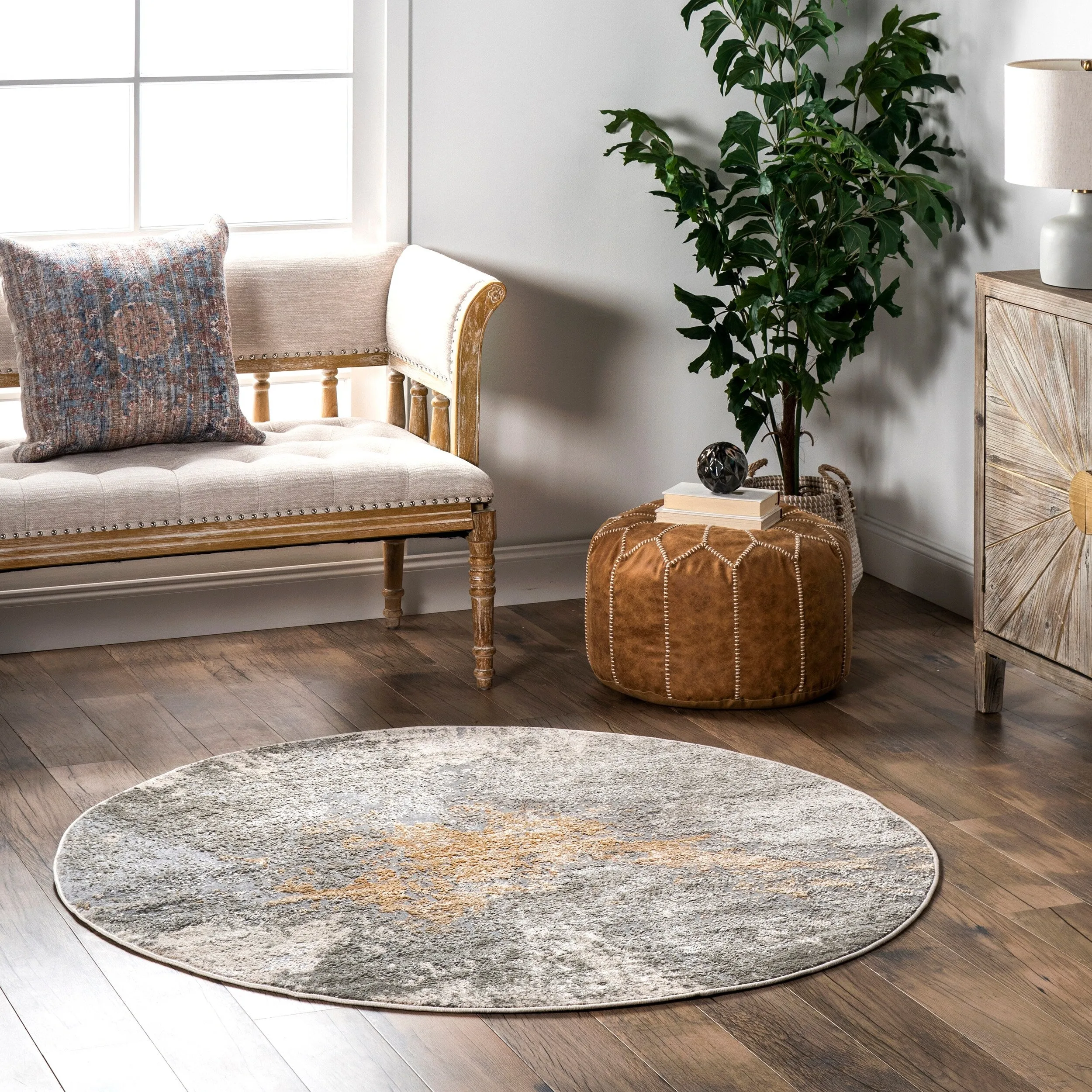 Nuloom Violet Abstract Area Rug