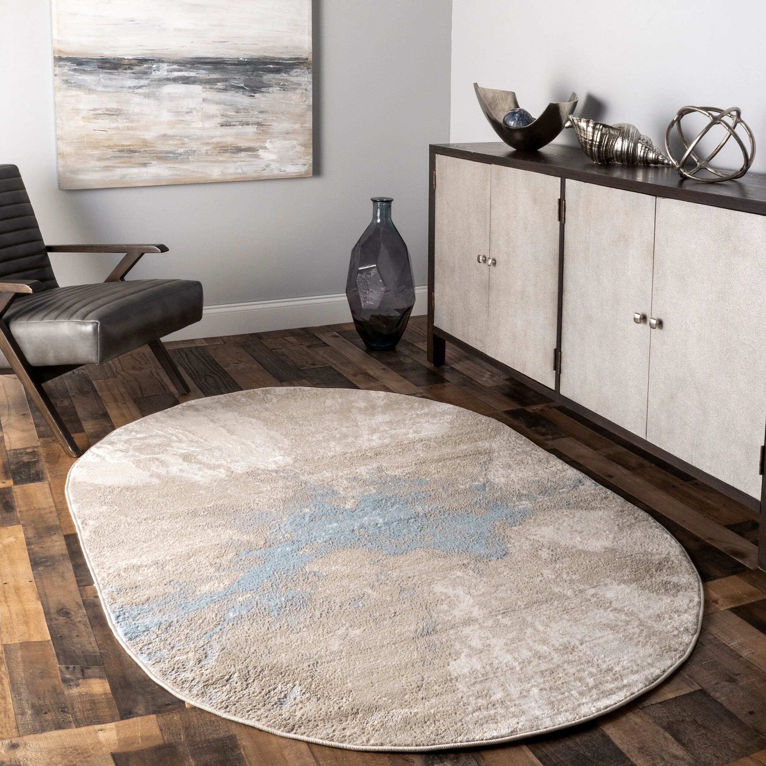 Nuloom Violet Abstract Area Rug