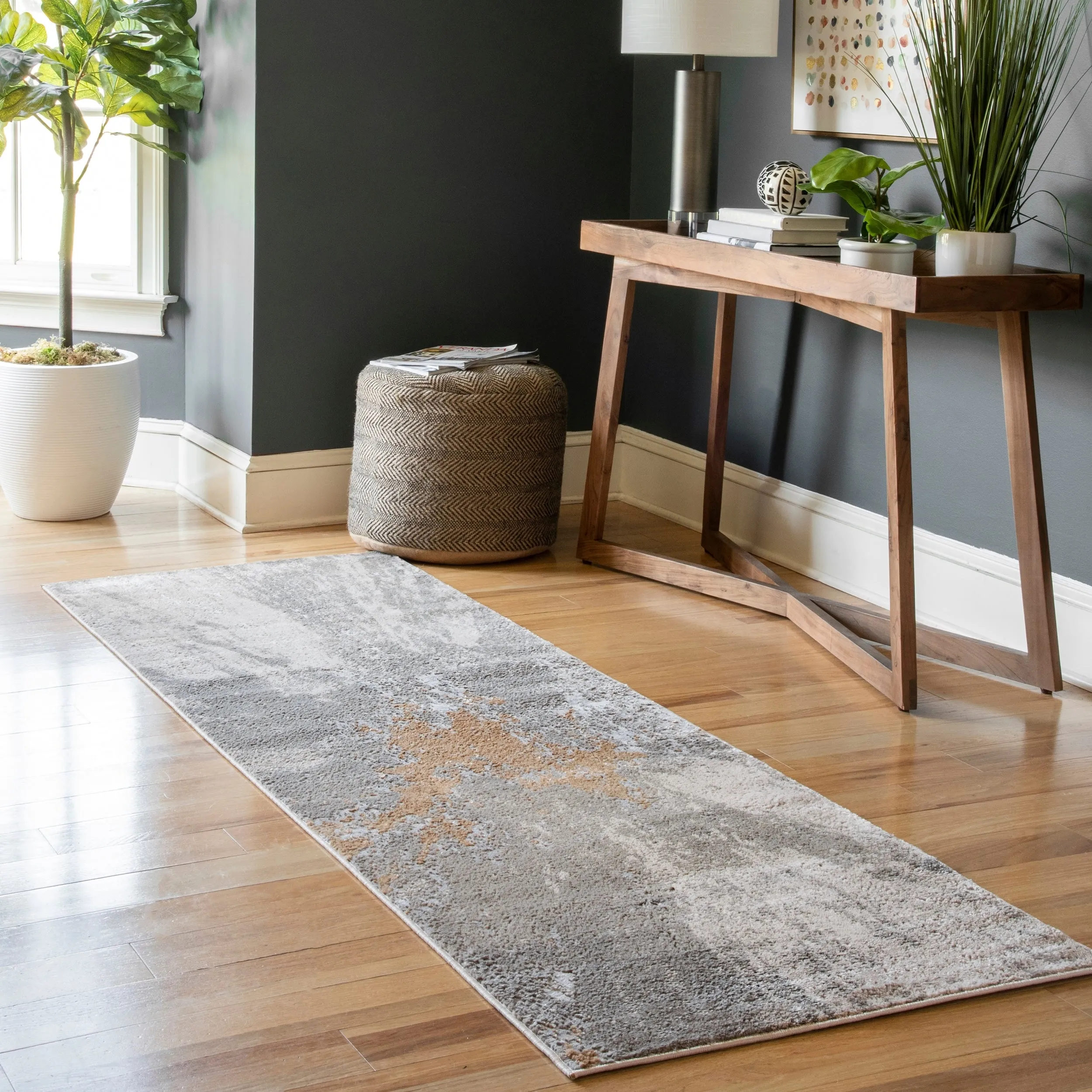 Nuloom Violet Abstract Area Rug