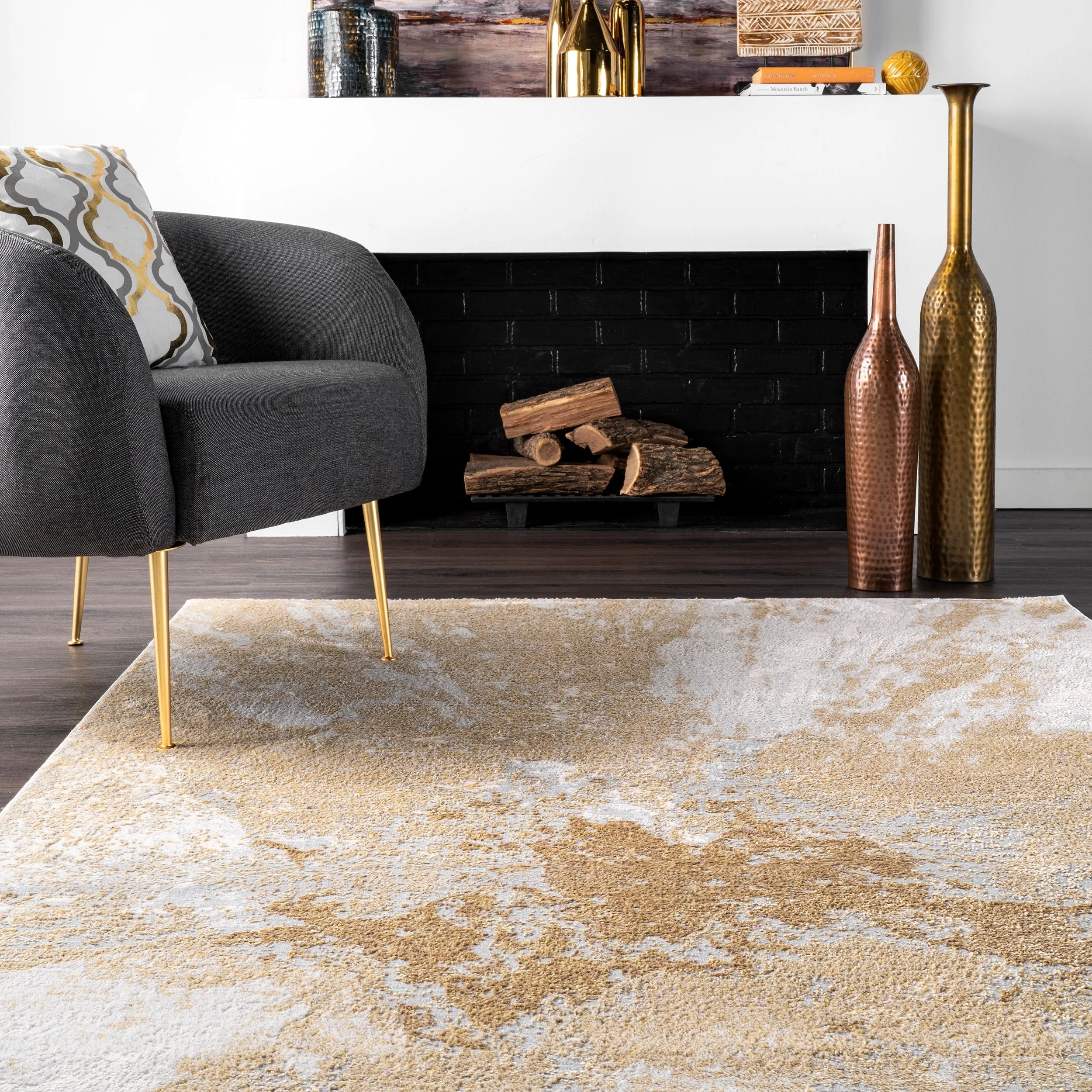 Nuloom Violet Abstract Area Rug