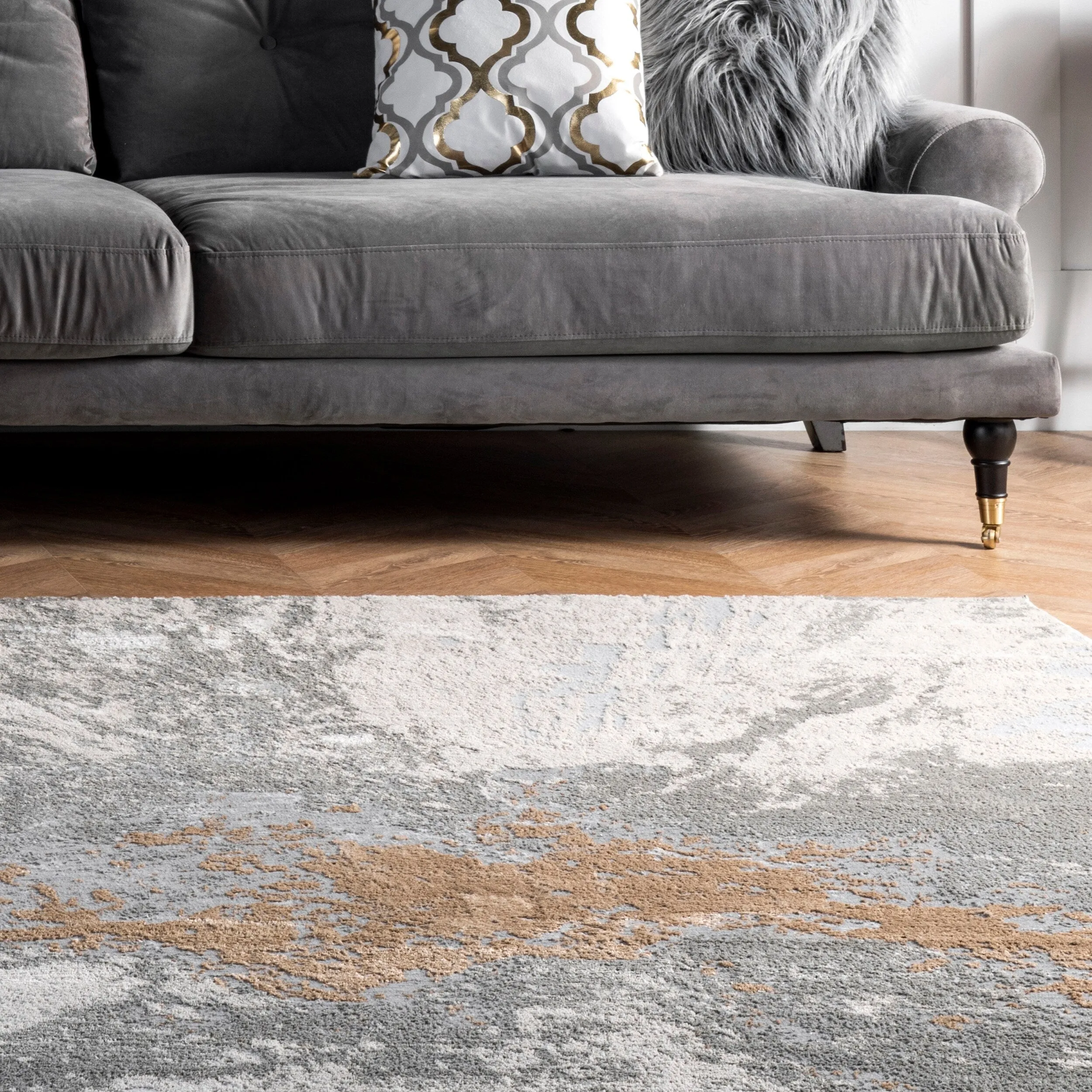 Nuloom Violet Abstract Area Rug