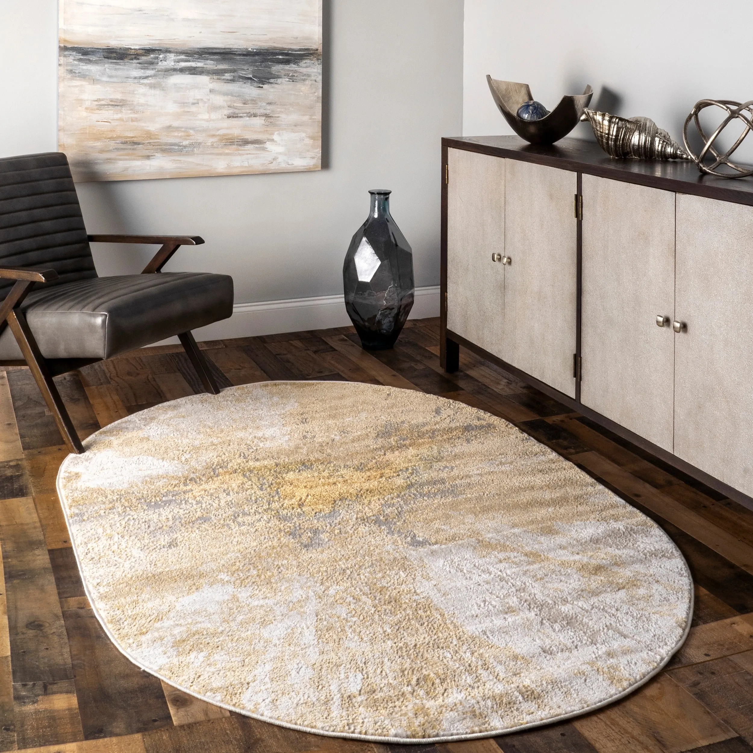 Nuloom Violet Abstract Area Rug