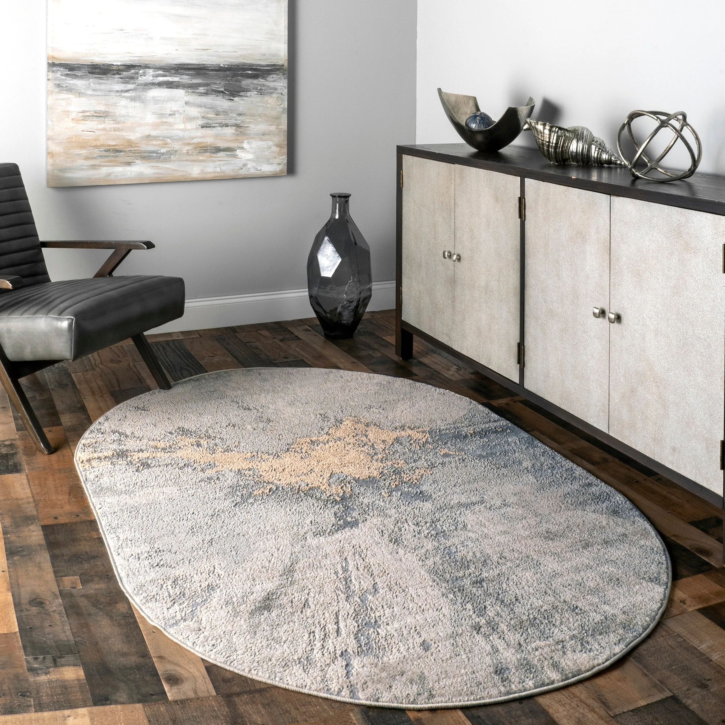 Nuloom Violet Abstract Area Rug
