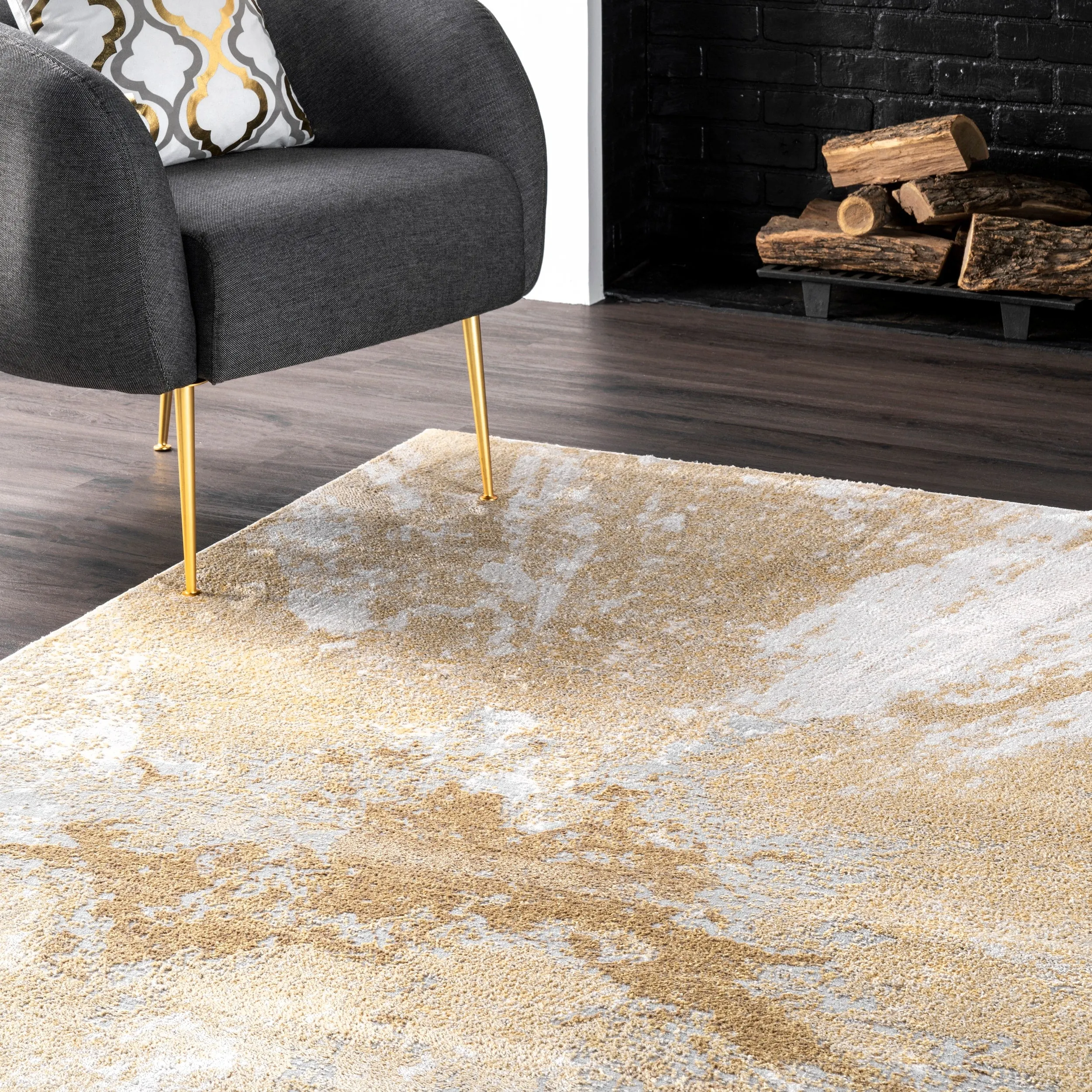 Nuloom Violet Abstract Area Rug
