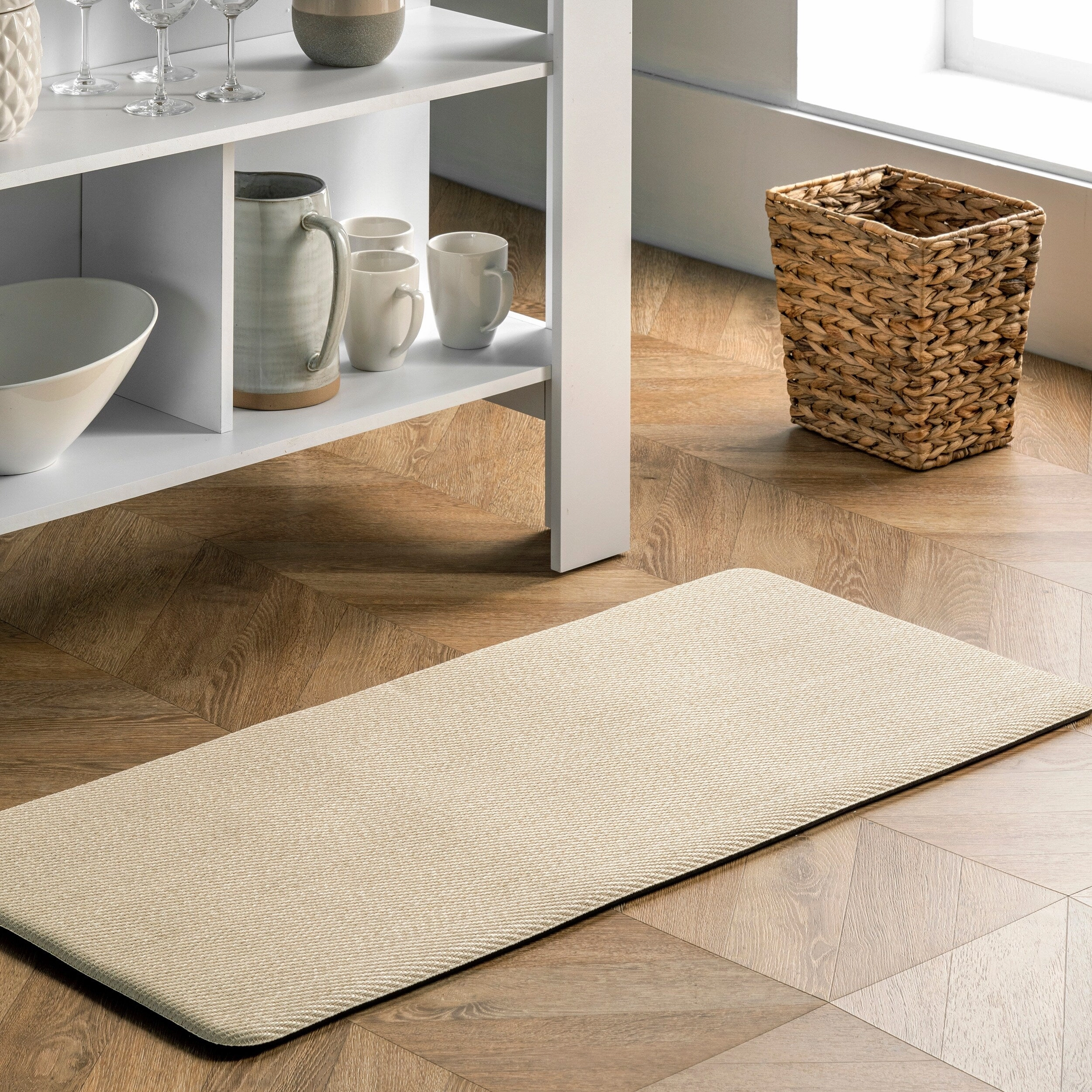 Nuloom Casual Braided Anti Fatigue Kitchen or Laundry Room Comfort Mat
