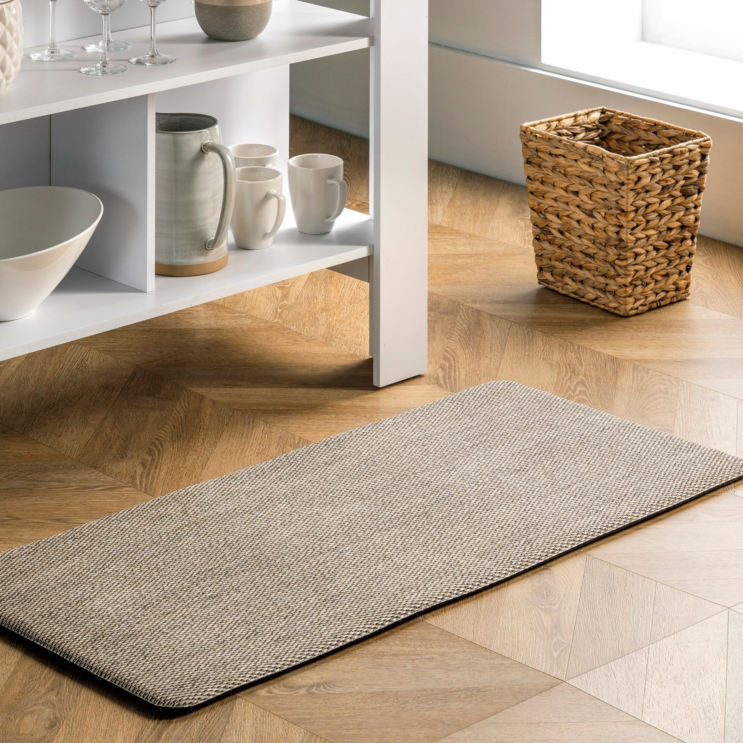 Nuloom Casual Braided Anti Fatigue Kitchen or Laundry Room Comfort Mat