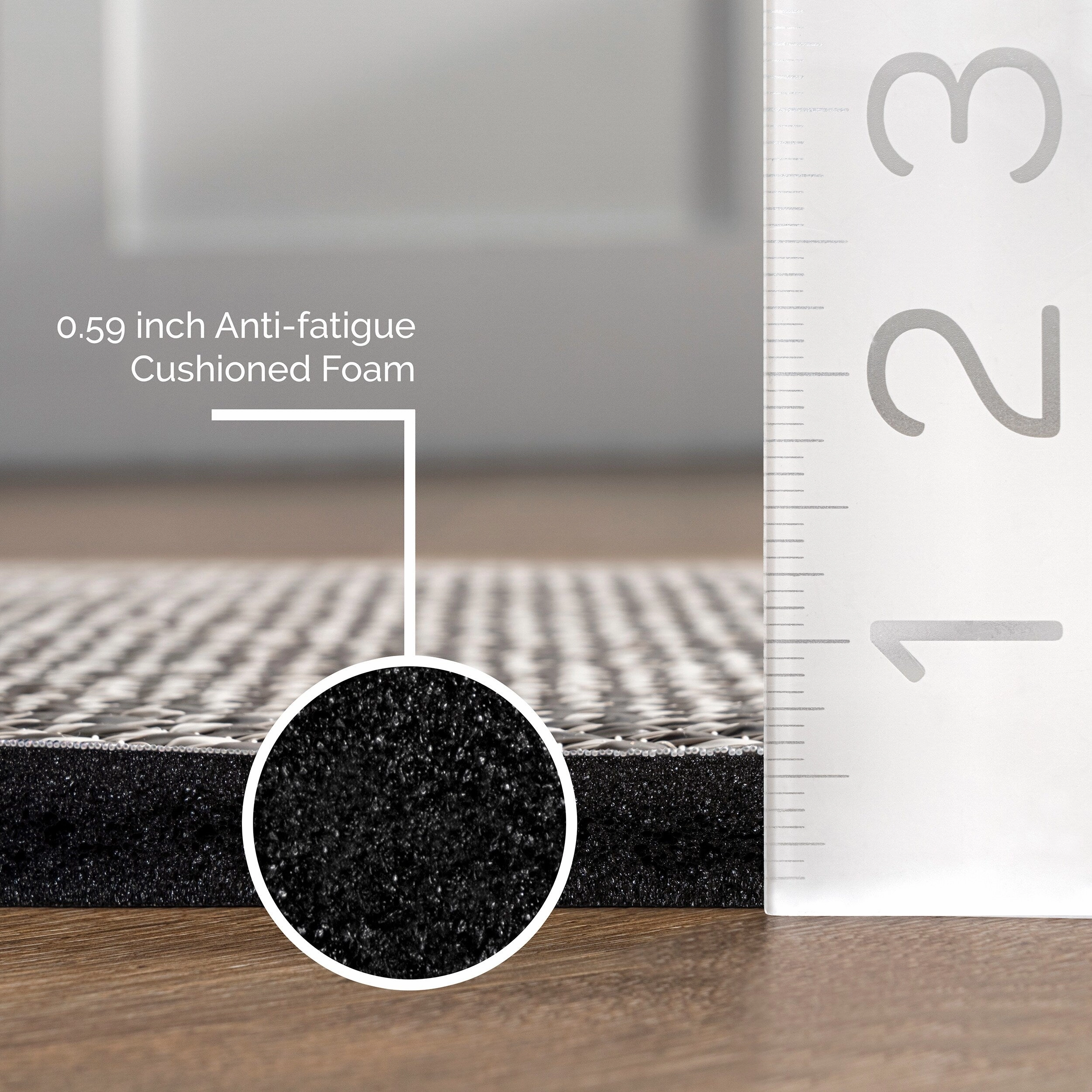 Nuloom Casual Braided Anti Fatigue Kitchen or Laundry Room Comfort Mat