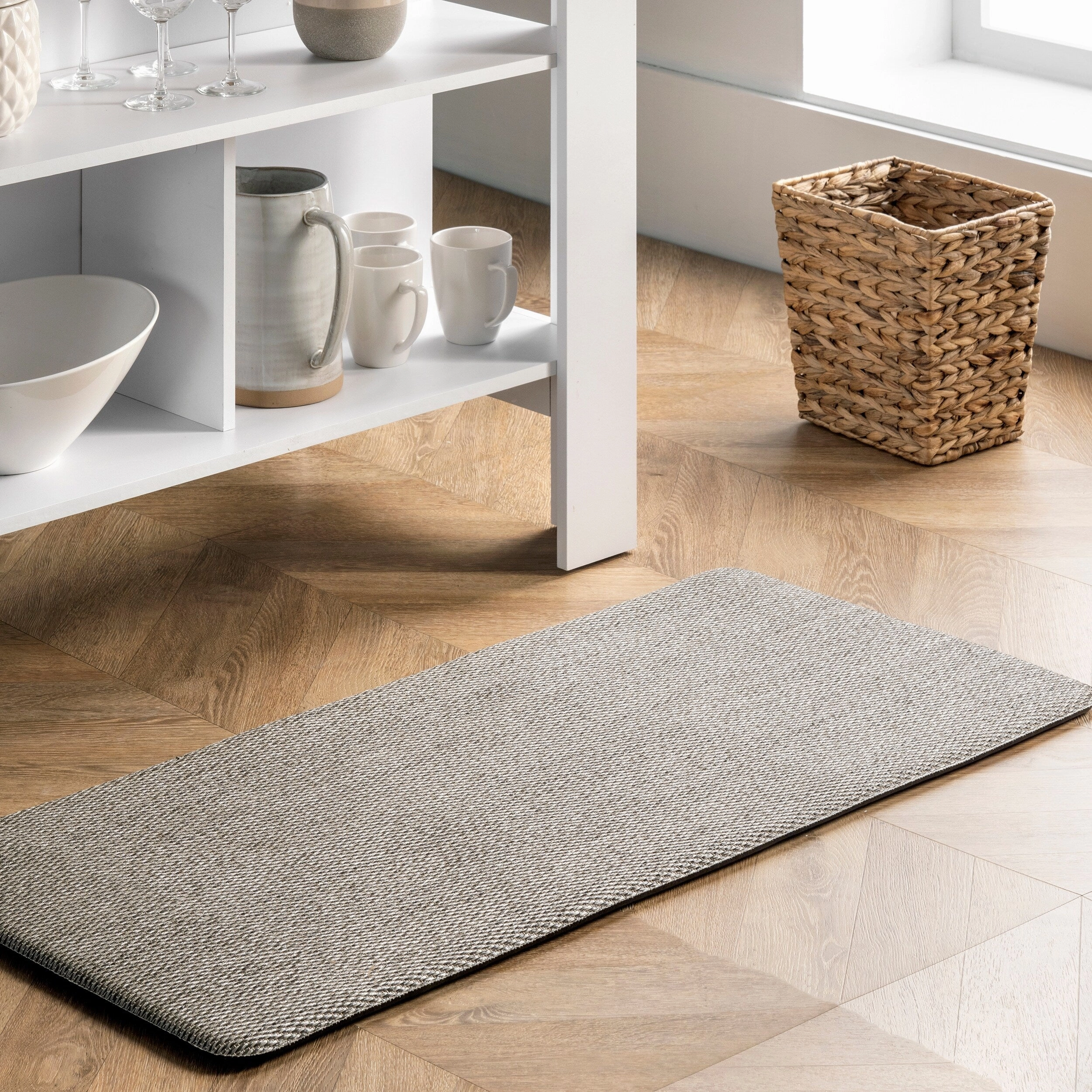 Nuloom Casual Braided Anti Fatigue Kitchen or Laundry Room Comfort Mat