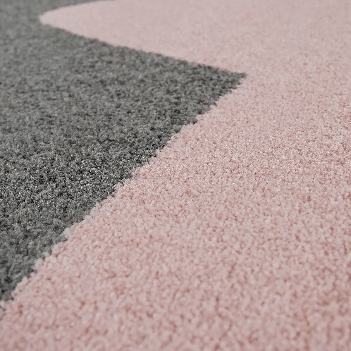 Nursery Rug with Stars for Kids Room Starry Sky in Grey and Cream