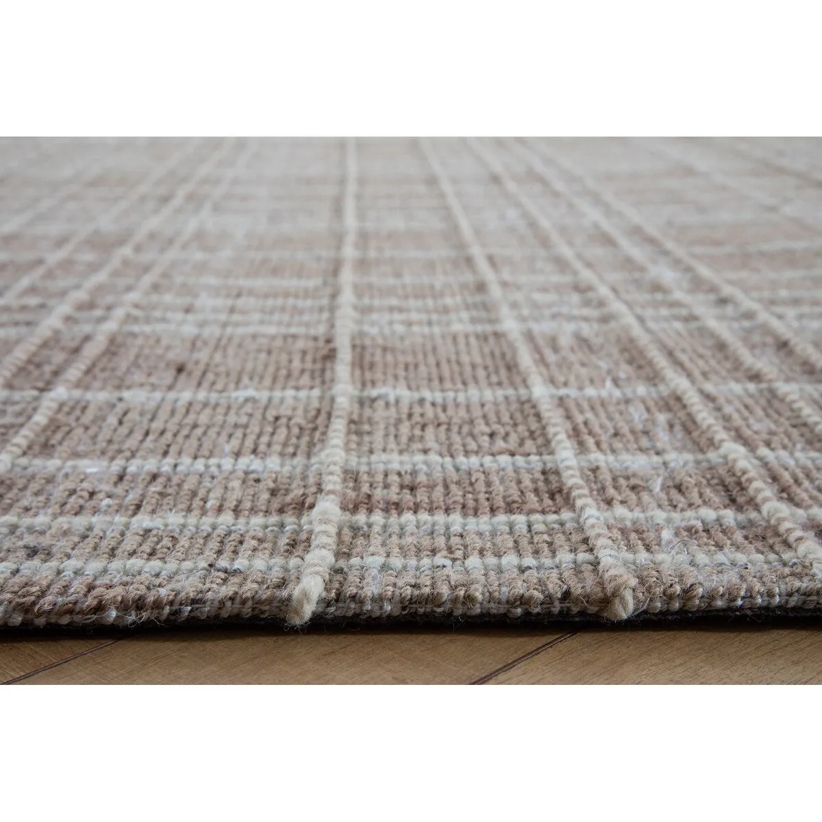 Okemah Jute and Ivory Wool Area Rug