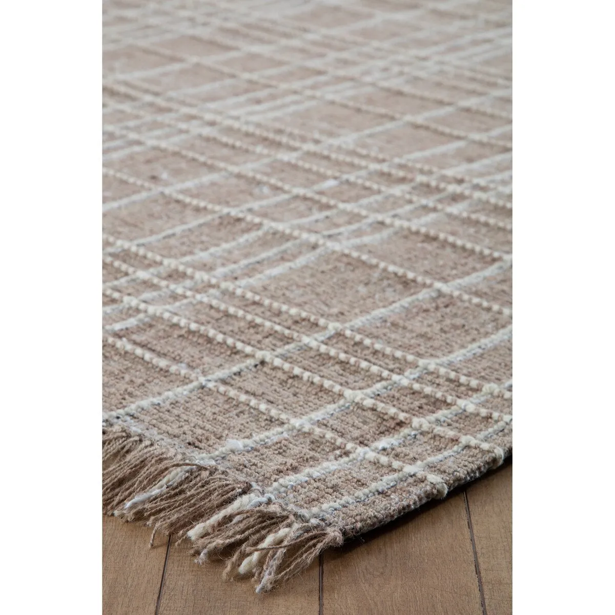 Okemah Jute and Ivory Wool Area Rug