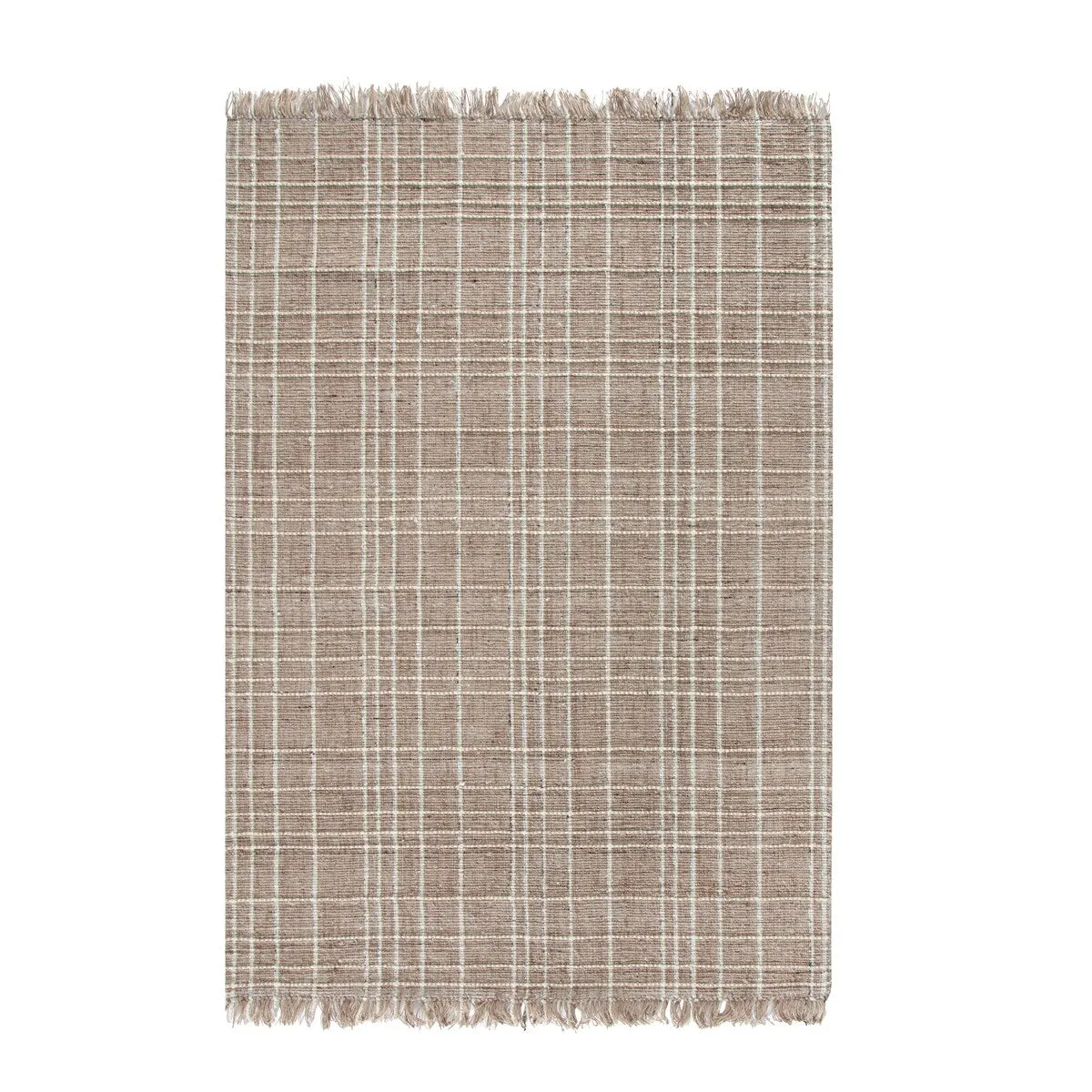 Okemah Jute and Ivory Wool Area Rug