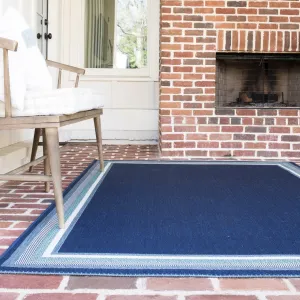 Oliver Striped Border Indoor/Outdoor Area Rug