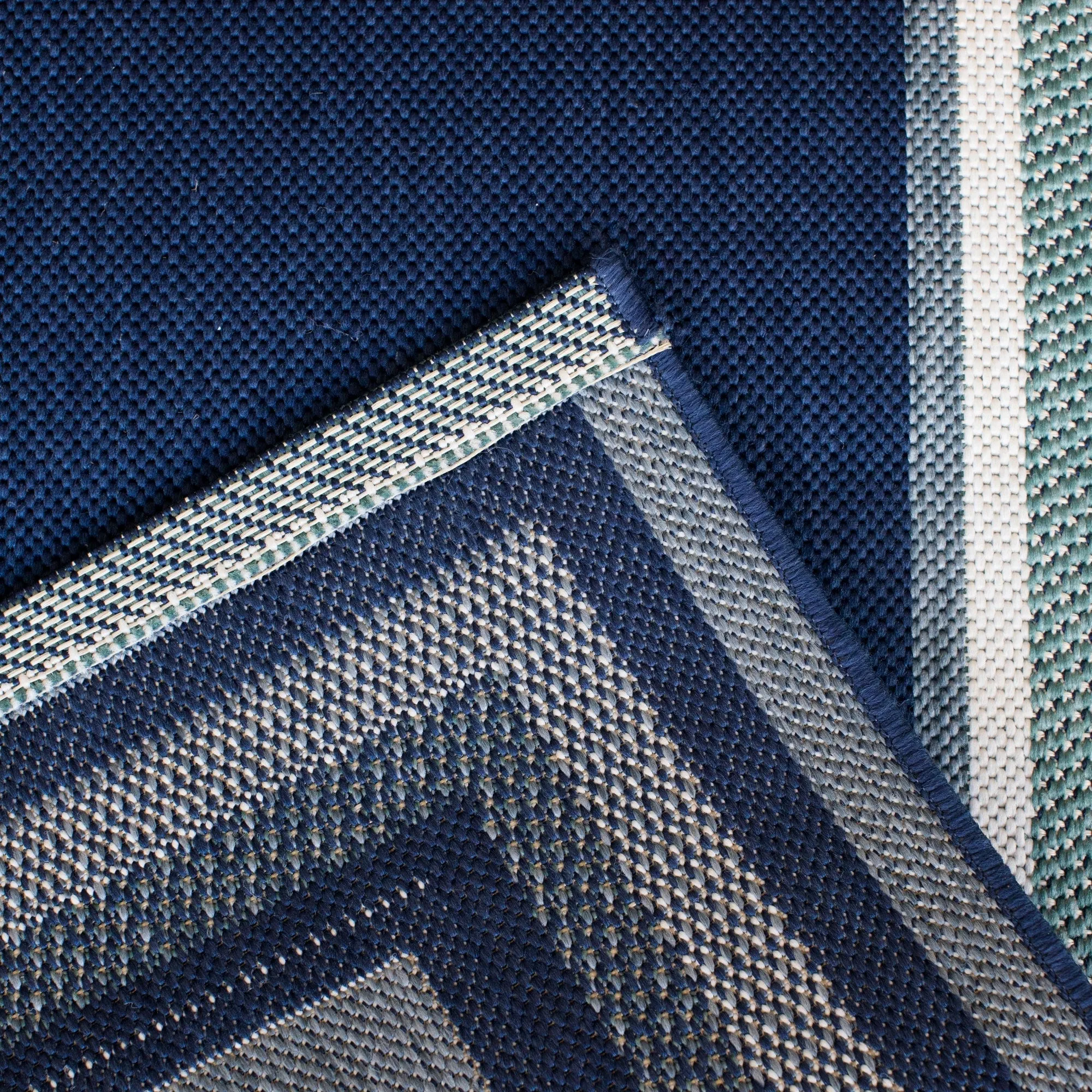 Oliver Striped Border Indoor/Outdoor Area Rug