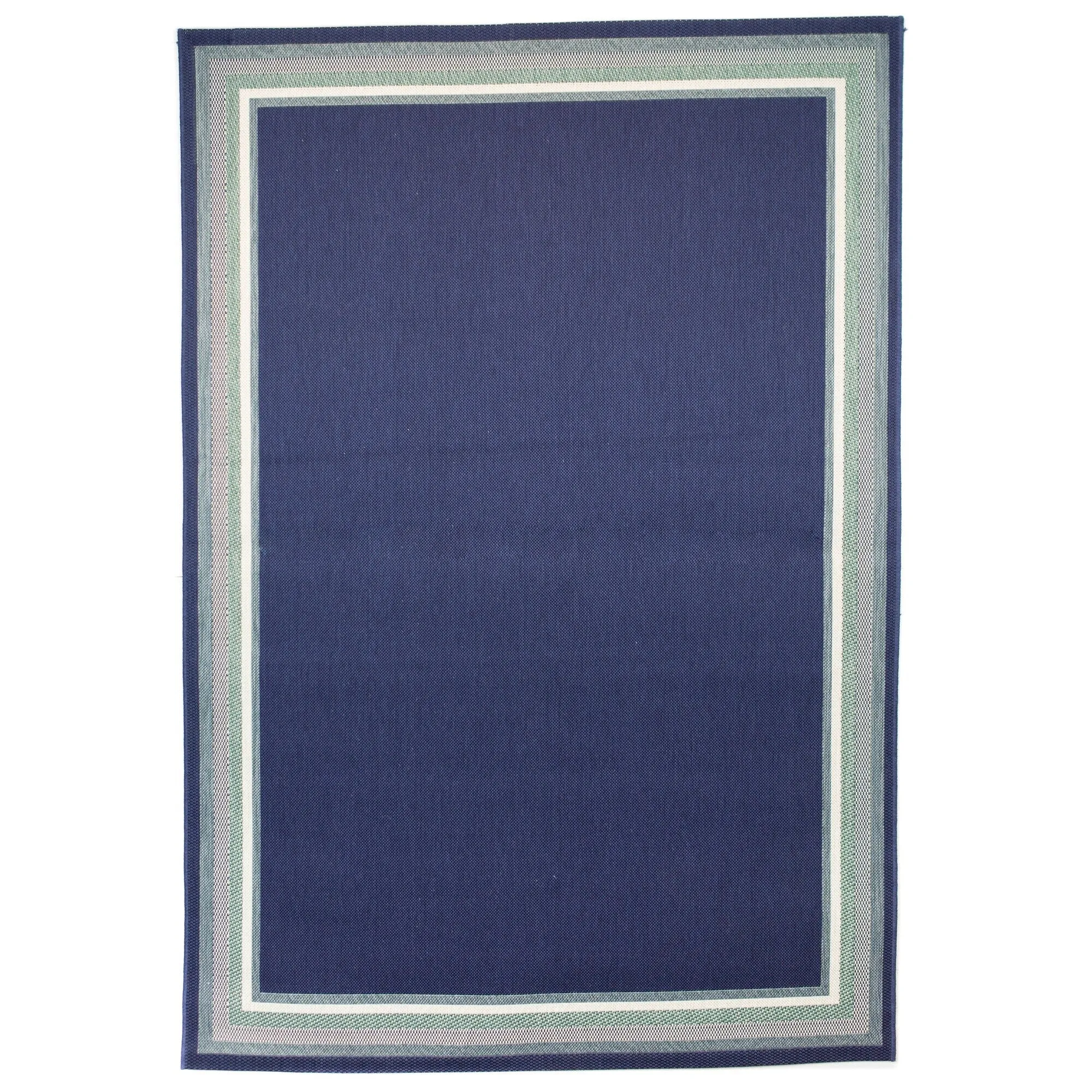 Oliver Striped Border Indoor/Outdoor Area Rug
