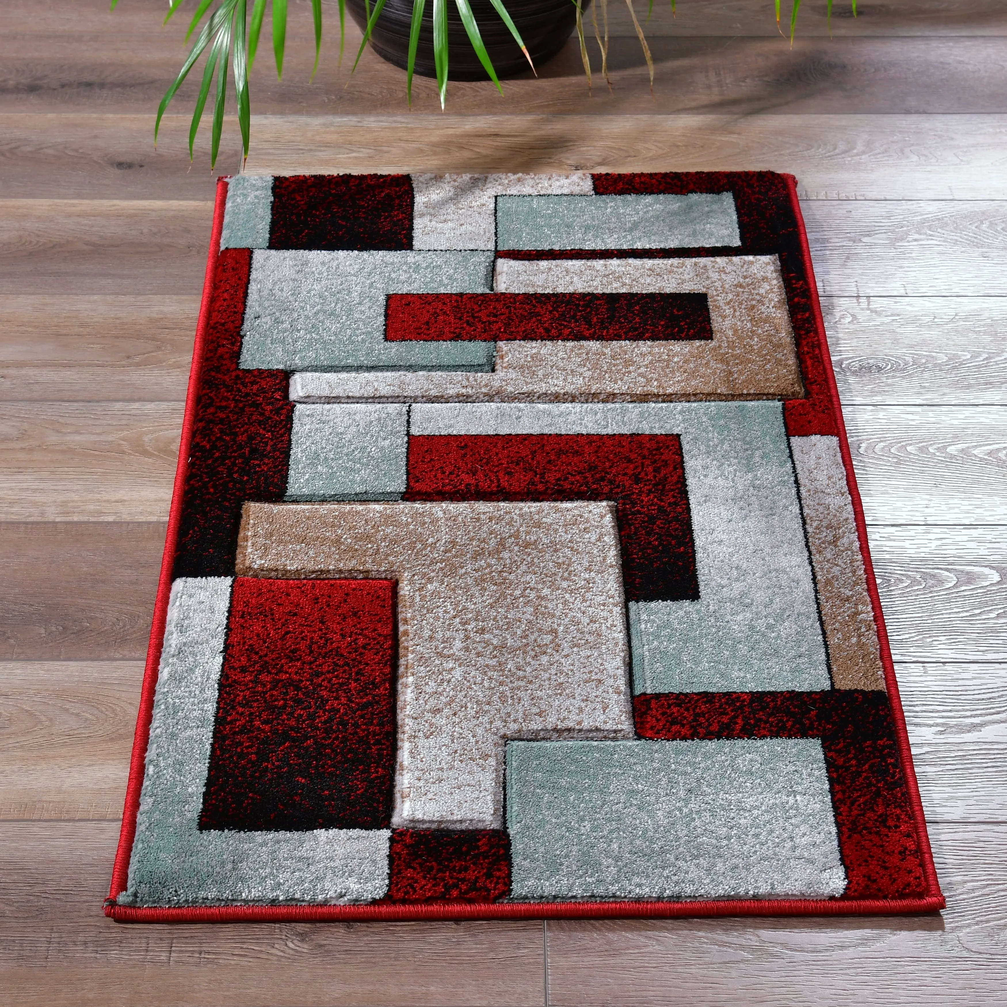 Orelsi Collection Abstract Area Rug