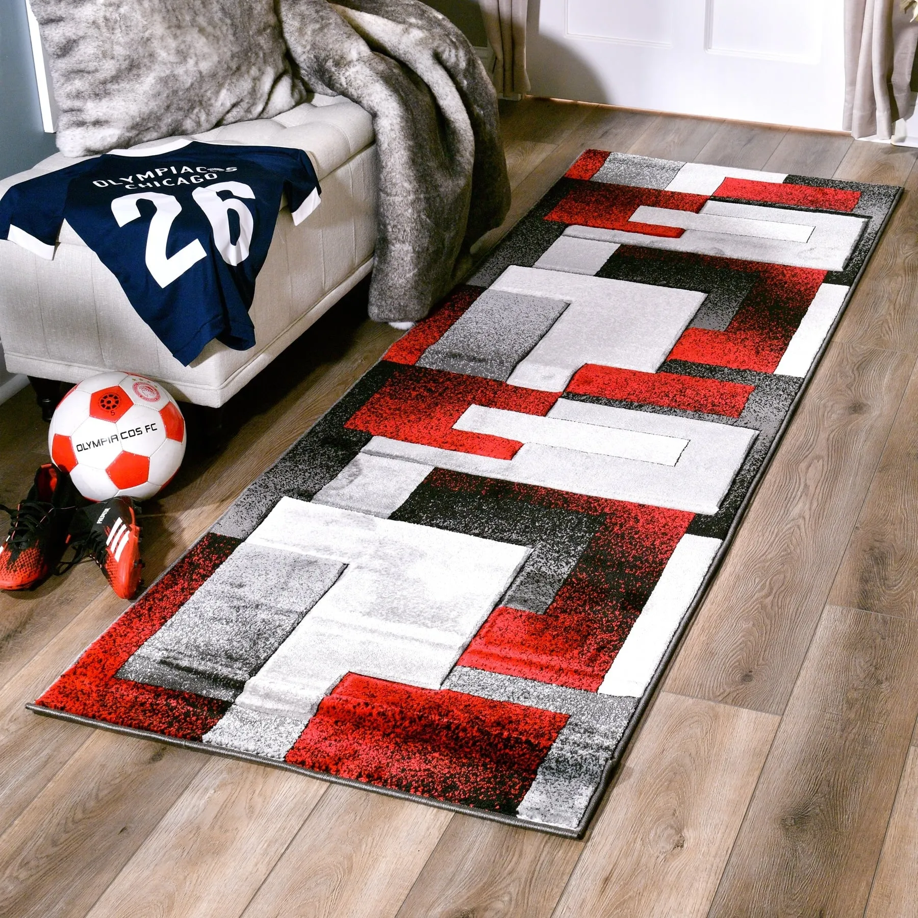 Orelsi Collection Abstract Area Rug
