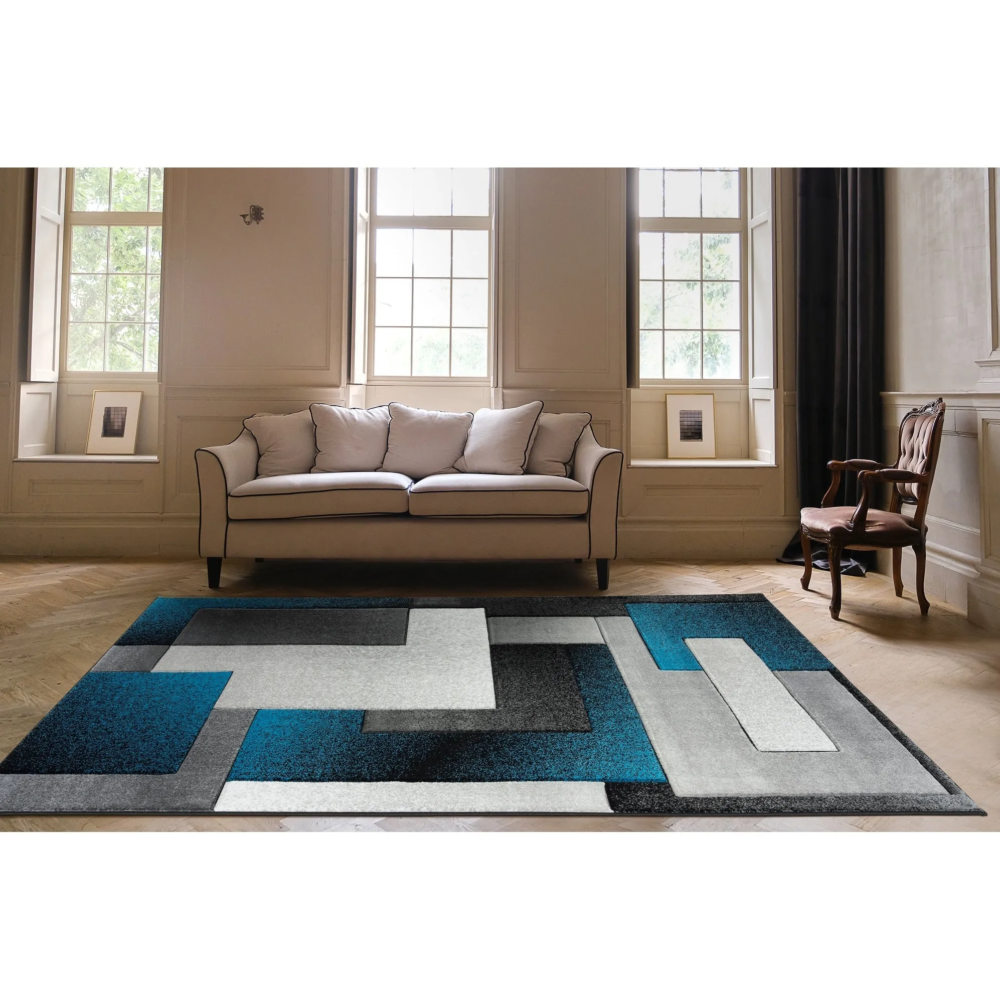 Orelsi Collection Abstract Area Rug