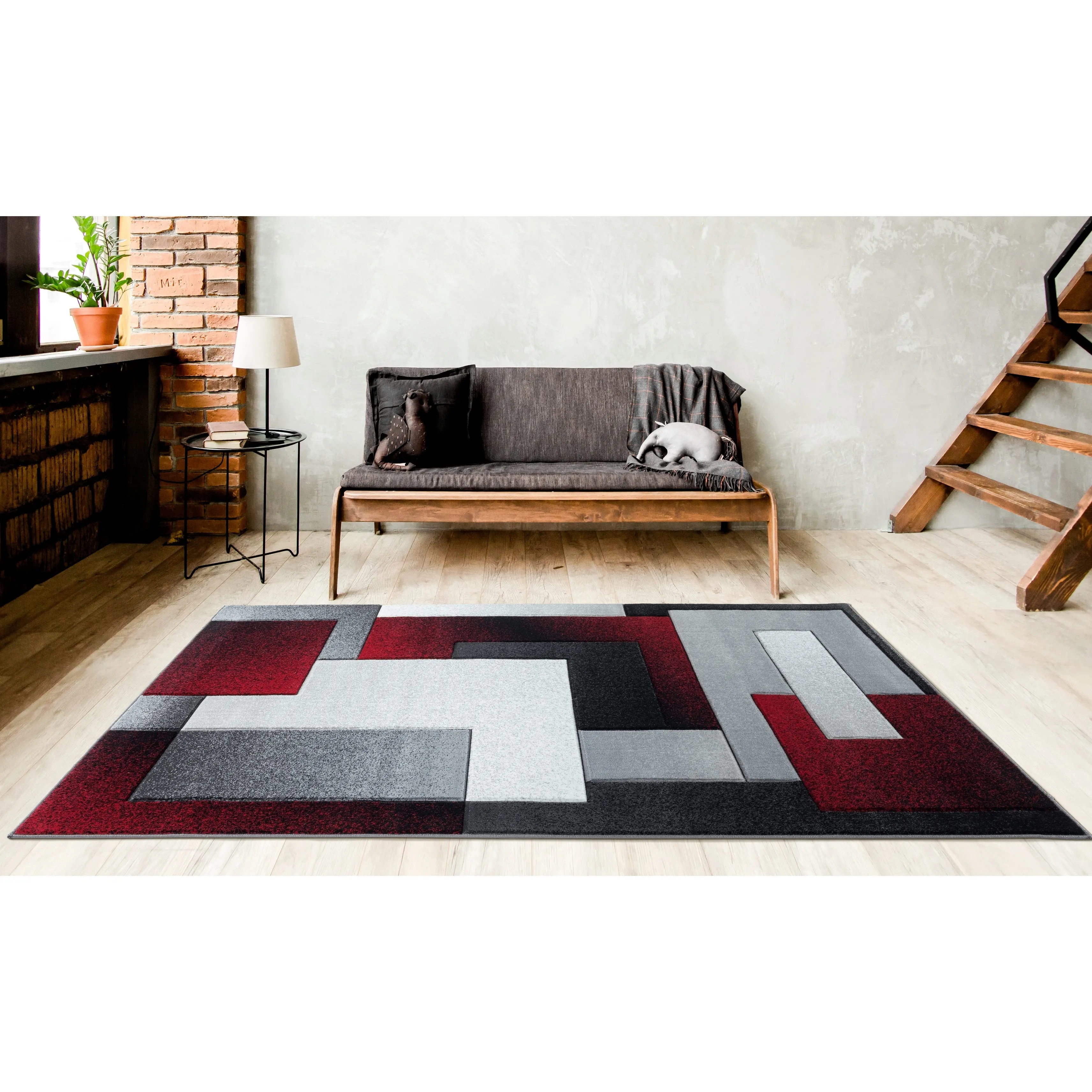 Orelsi Collection Abstract Area Rug