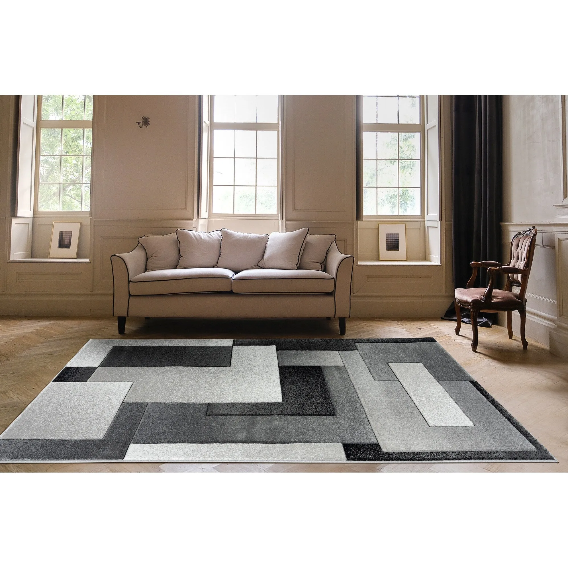 Orelsi Collection Abstract Area Rug