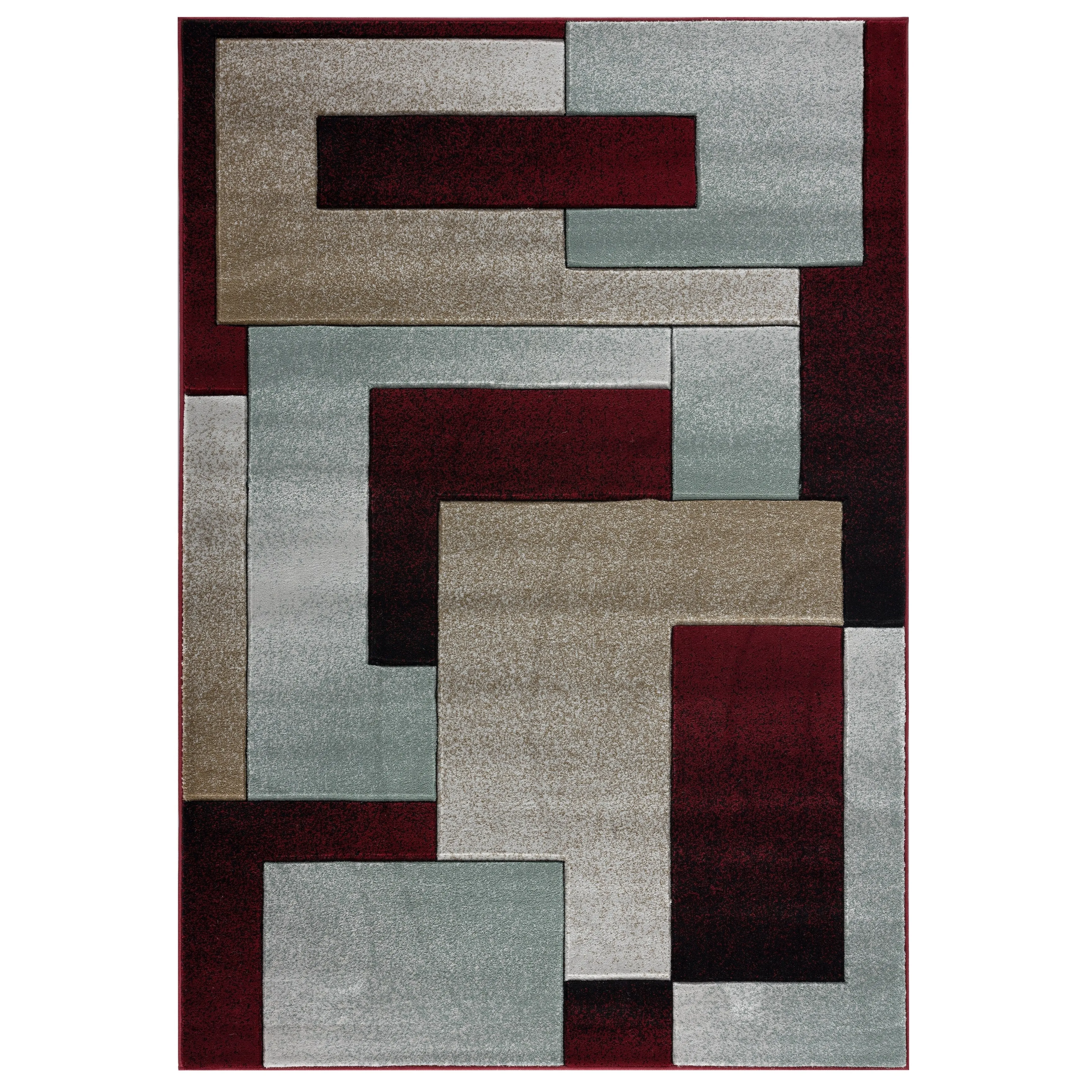 Orelsi Collection Abstract Area Rug